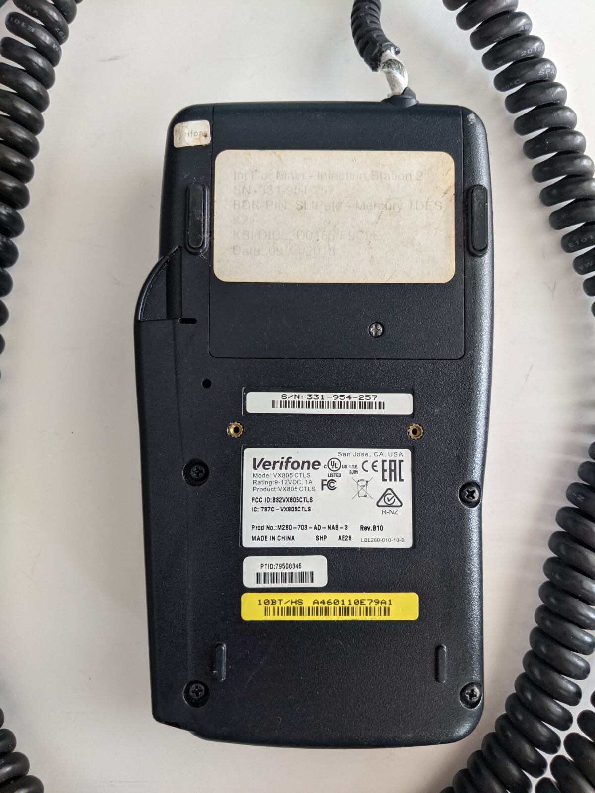 VeriFone VX805 CTLS PINpad Card Reader with Cable