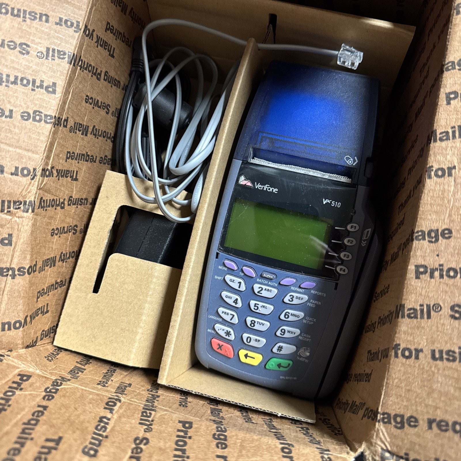Verifone Vx510 Omni 5100 Wireless Credit Card Reader Built-in printer Omni 3730