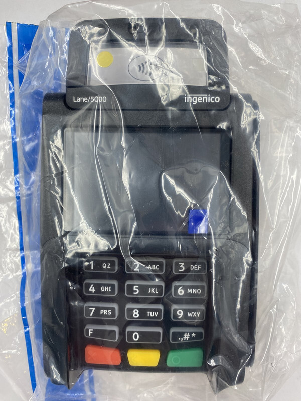 INGENICO LANE5000 LAN500-USBLU04A ELECTRONIC CREDIT CARD READER PAYMENT TERMINAL