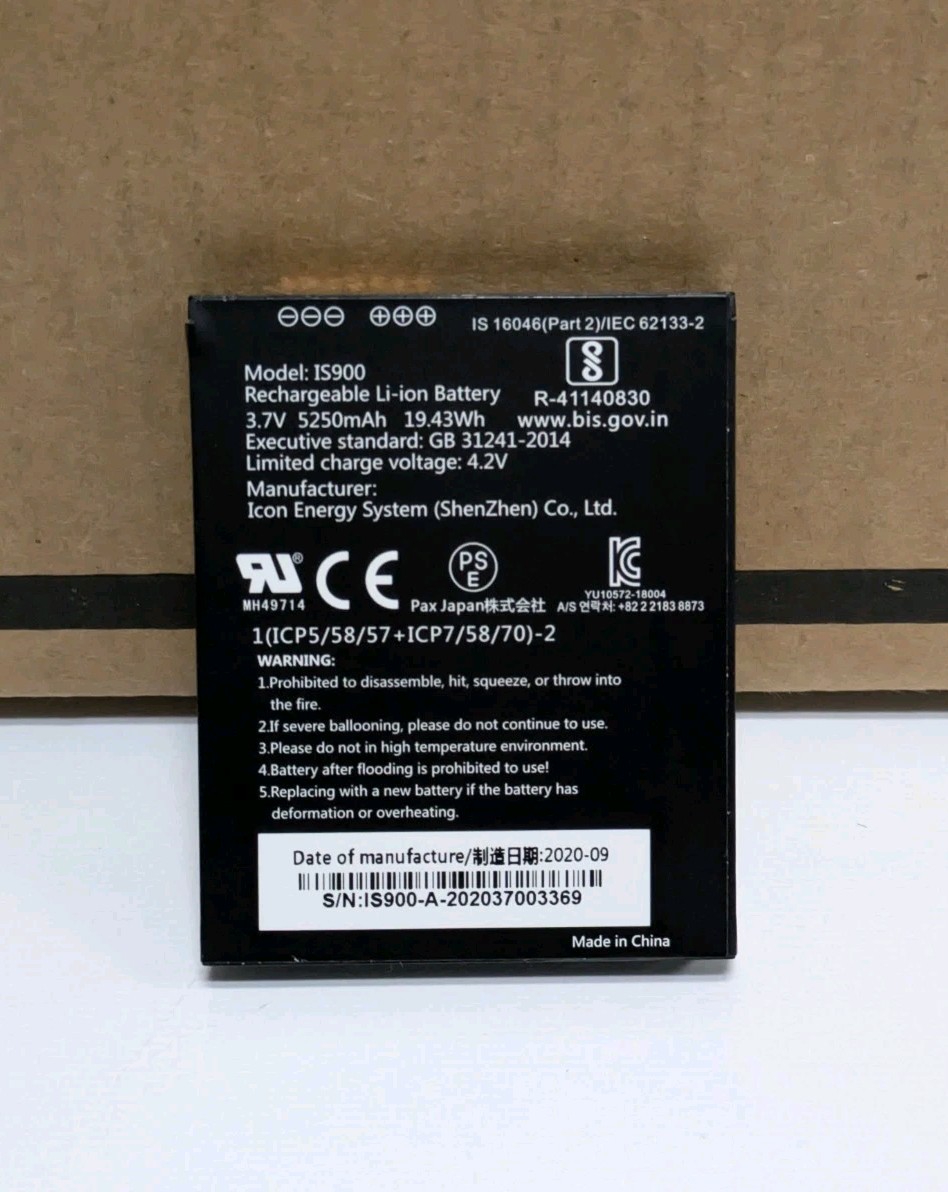 PAX A920 Smart Mobile Tablet Terminal Replacement Part OEM Battery IS900 Tested