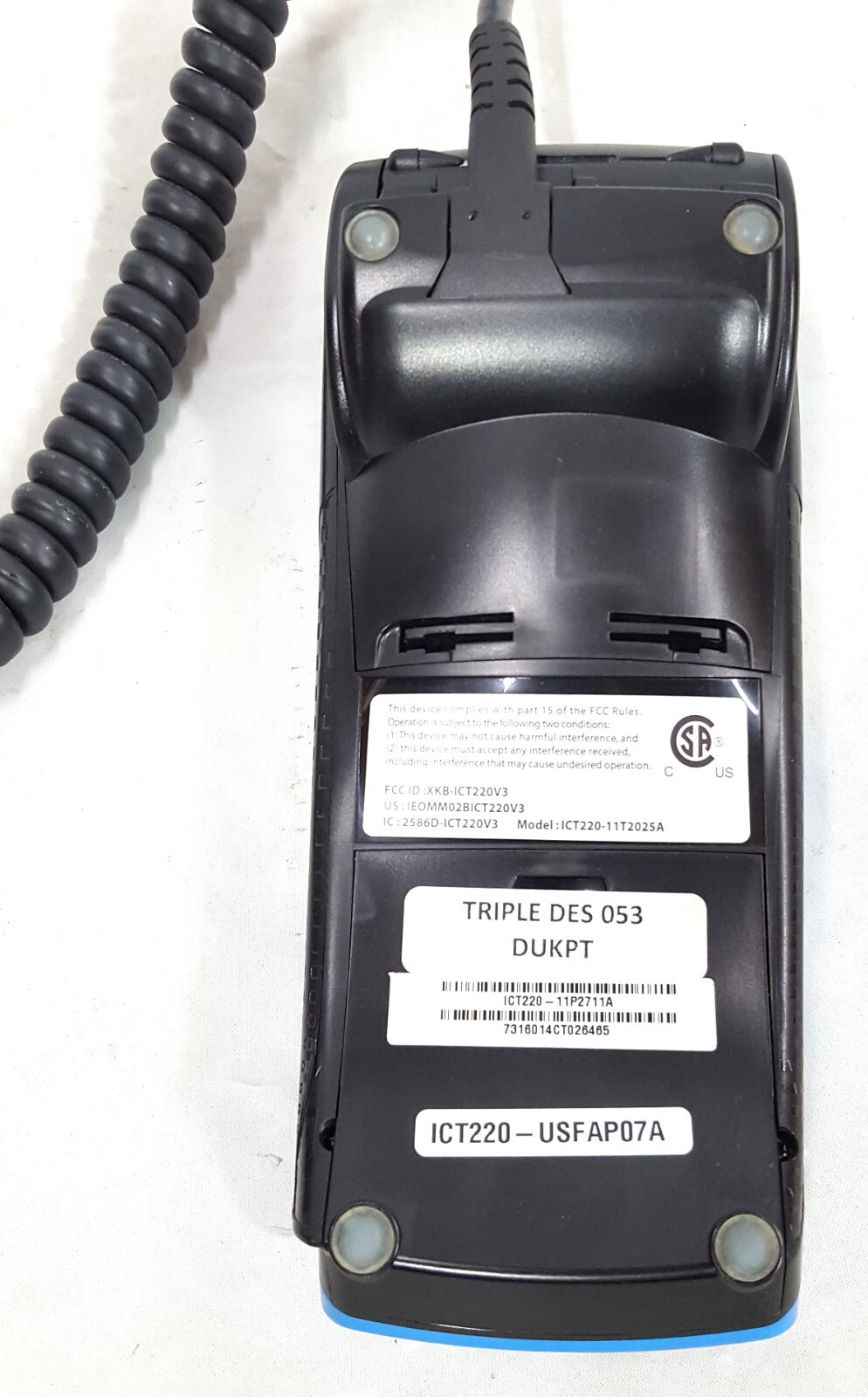 Ingenico 3.0 ICT220-11T2025A Credit Card Terminal with Power Supply