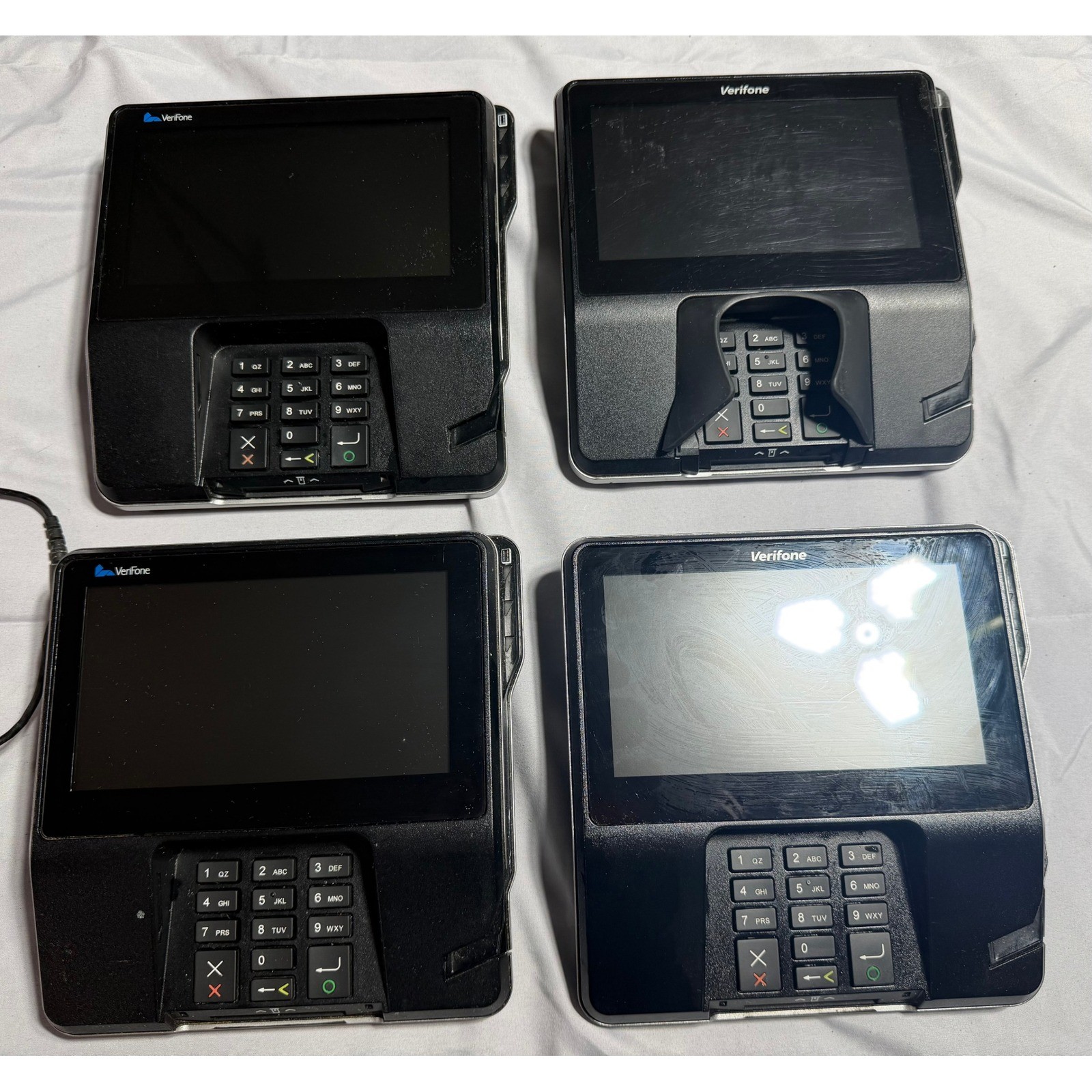 Lot of 4 Verifone MX 925 MX925CTLS Contactless Payment Credit Card Terminal