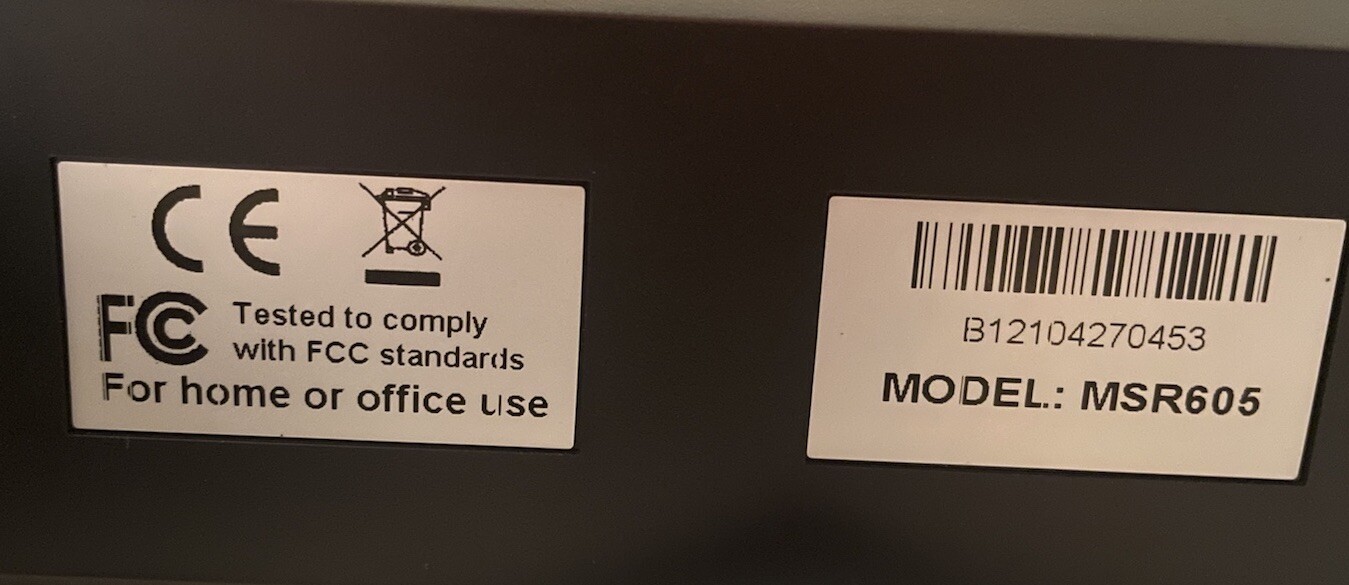 Magnetic Stripe Card Reader