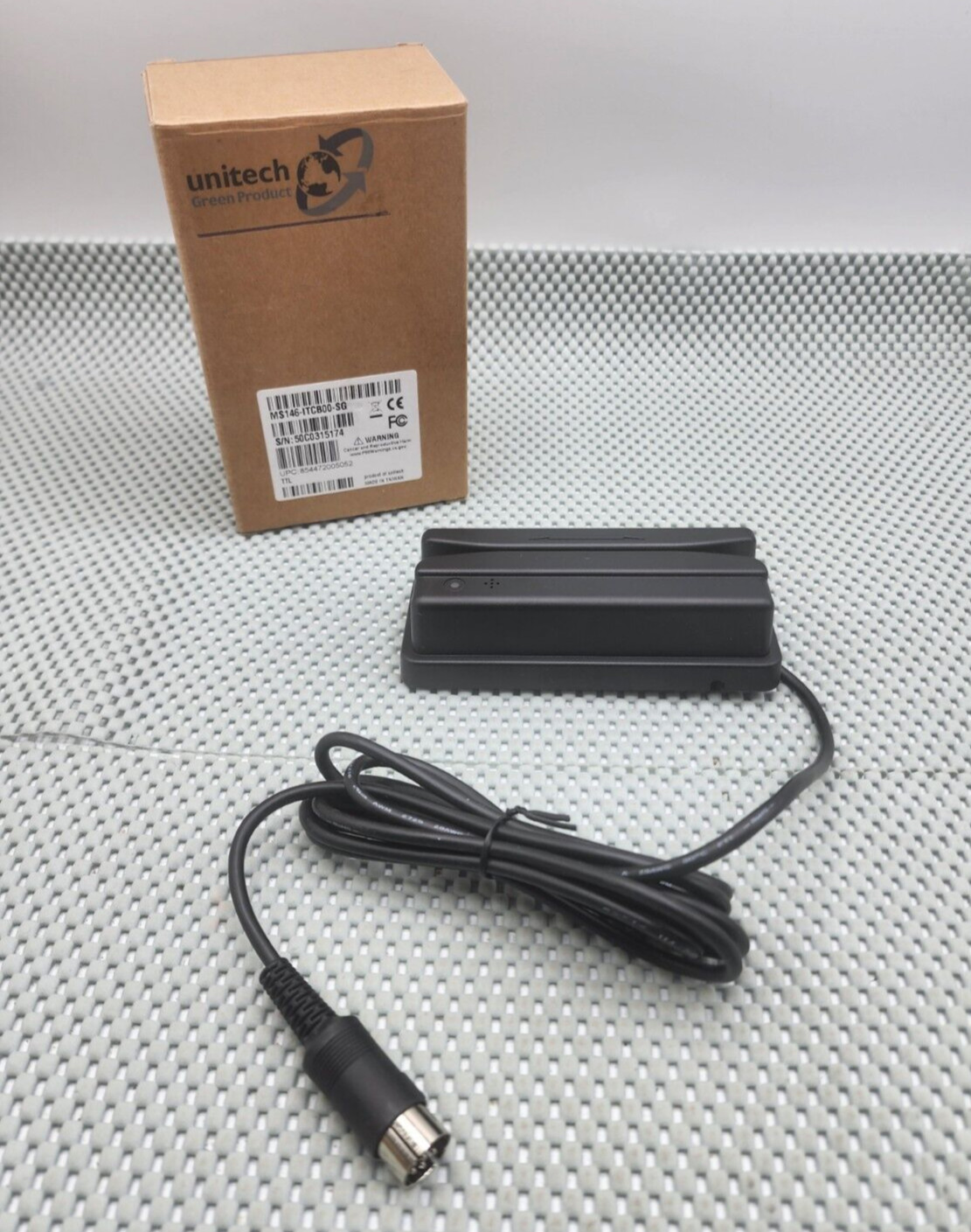 Unitech MS146-ITCB00-SG ID Badge Barcode Slot Reader for ID Badges & Cards TTL
