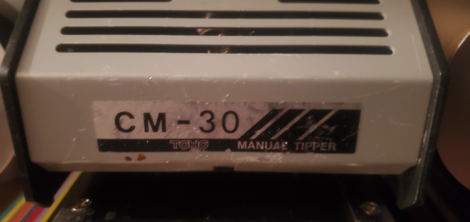 TOHO CM-30 Manual Tipper for Plastic Cards and Credit Card Machine Temp Control