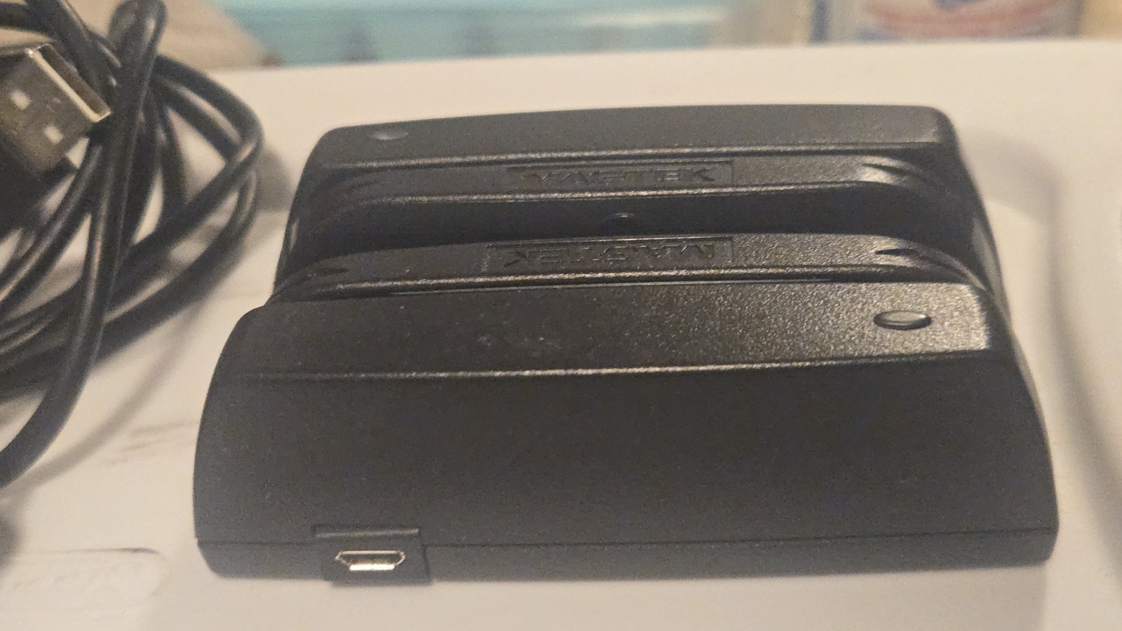 MagTek USB Magnetic Stripe Credit Card Reader Swipe Scanner PN 21073062 Tested