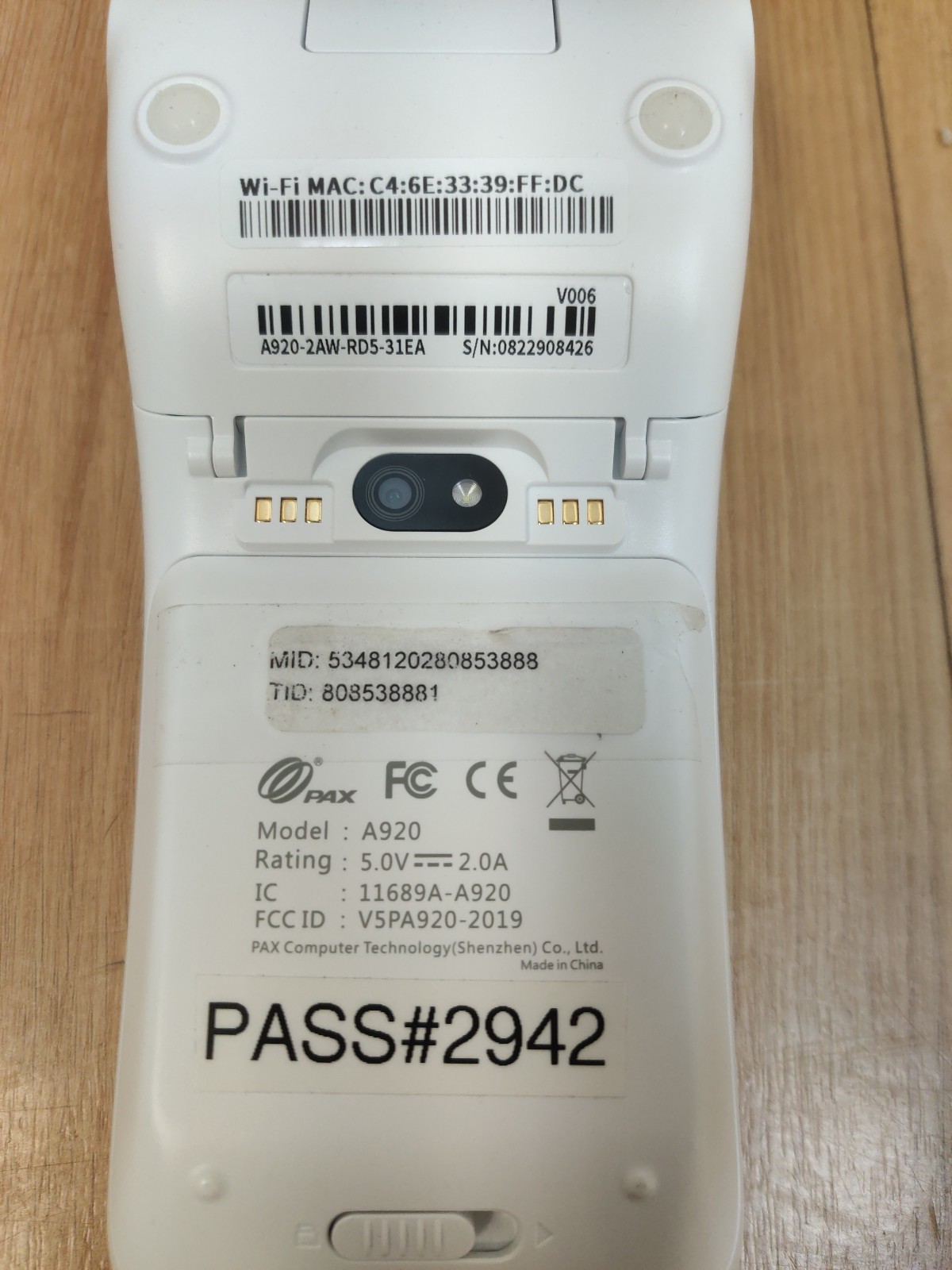 PAX A920 SmartPOS Android Payment Terminal | EMV NFC Contactless | WiFi