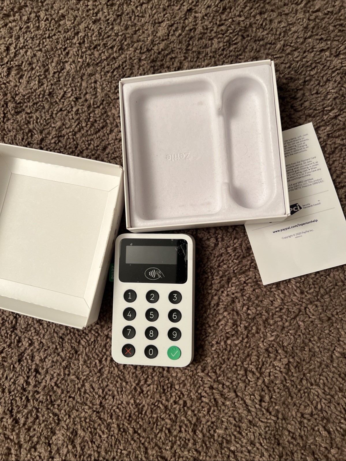 PayPal Zettle Reader 2 Card Reader W/ Box No Charger