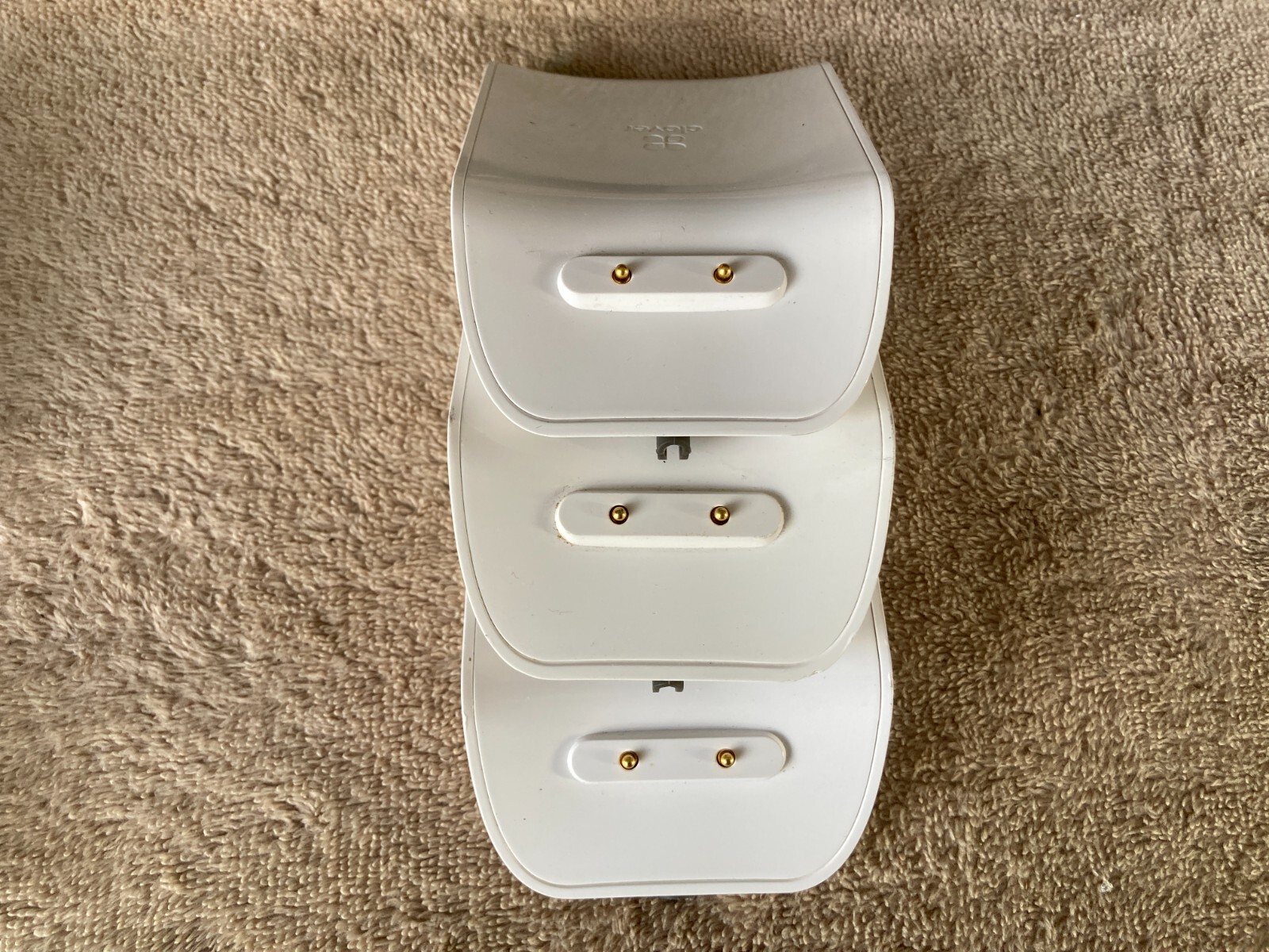 Lot of (3) Clover Flex K400 Charging Cradles Base plus Power Supply.
