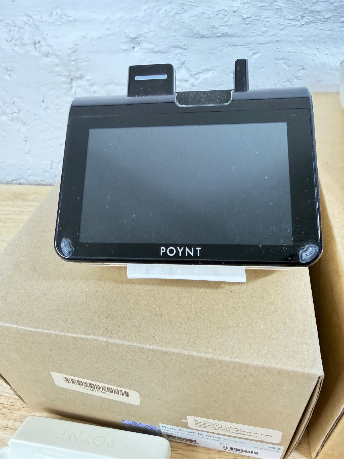 Lot of 2 Poynt P3301 Smart Terminals Wireless Credit Card Readers w Accessories