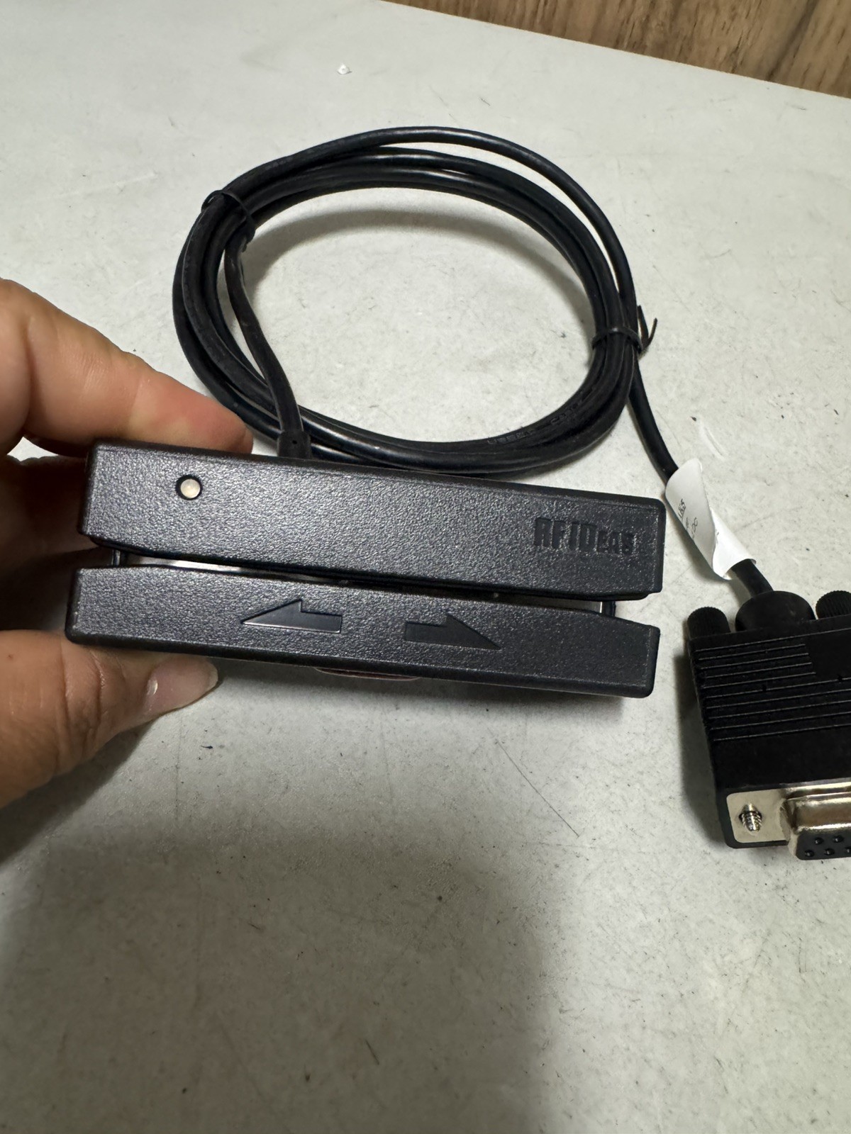 RF IDeas pcSwipe MS3-00M1AK5 Magnetic Stripe Card Reader RS232 Untested