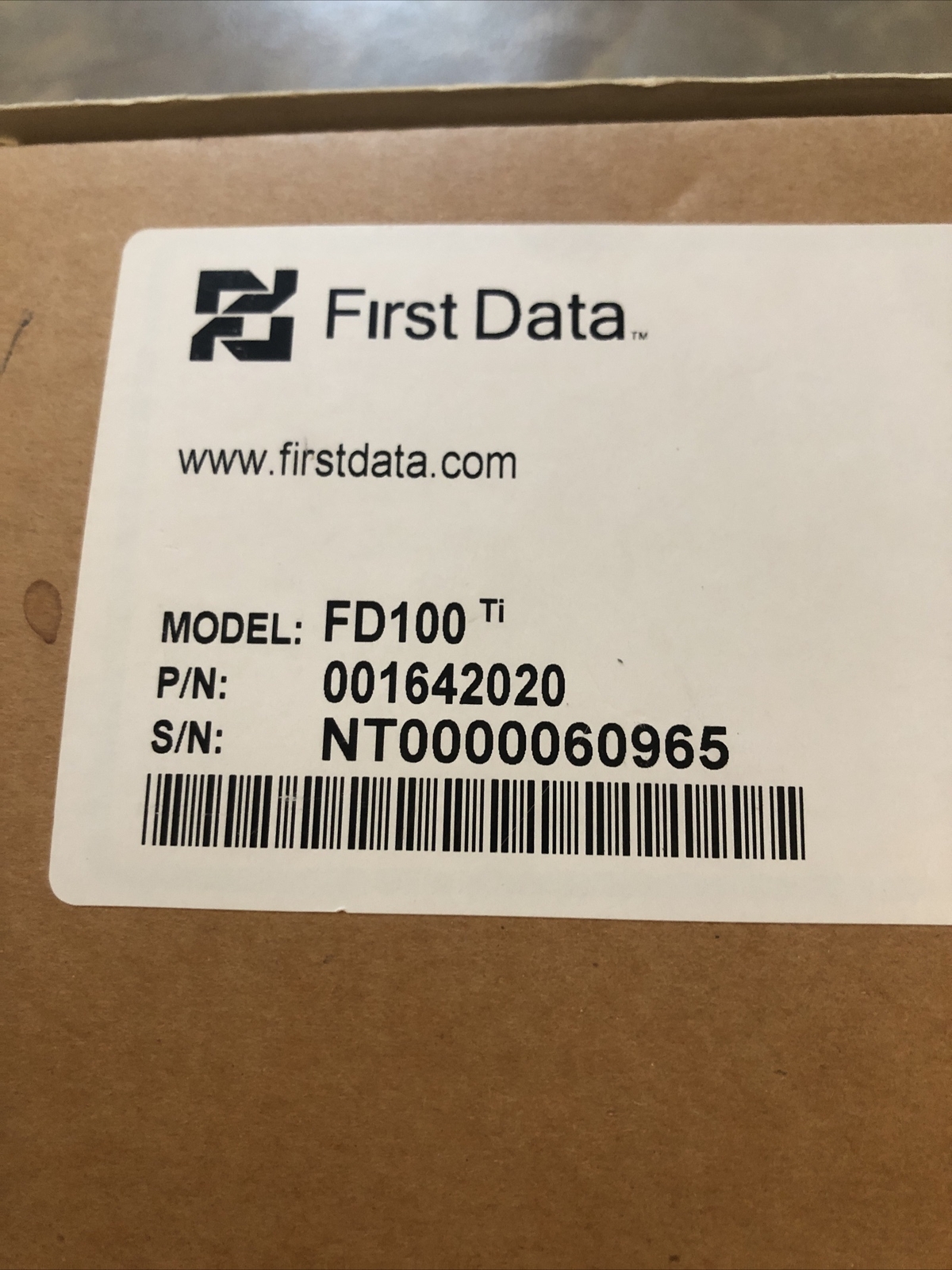 First Data FD100Ti Pin Pad Credit Card Reader Payment Essentials