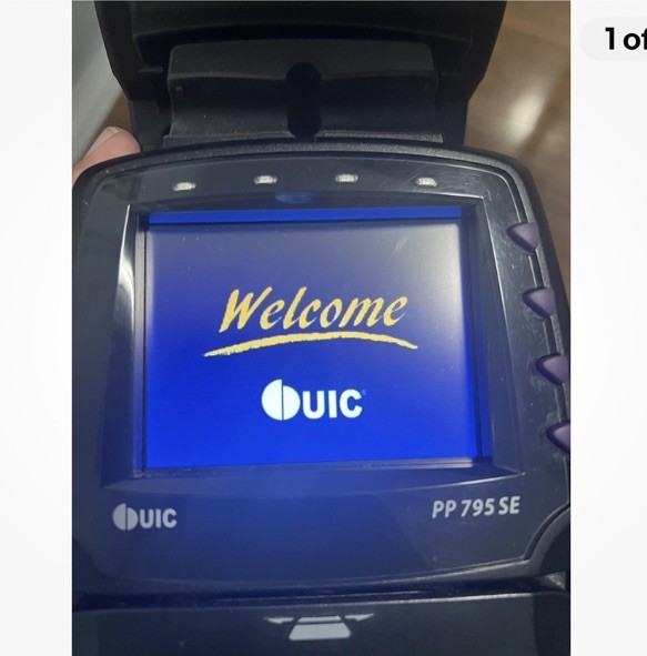 Bulk Lot 8x UIC PP795 SE Secure Countertop Credit Card Terminals w/ Cables