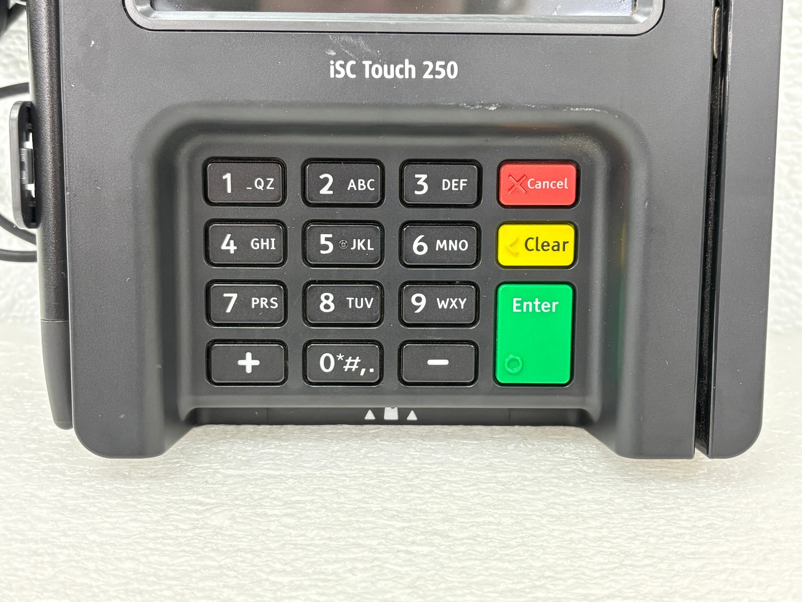 Ingenico ISC TOUCH 250 Credit Card Reader Payment Terminal w/ Pwr Adptr & Stylus