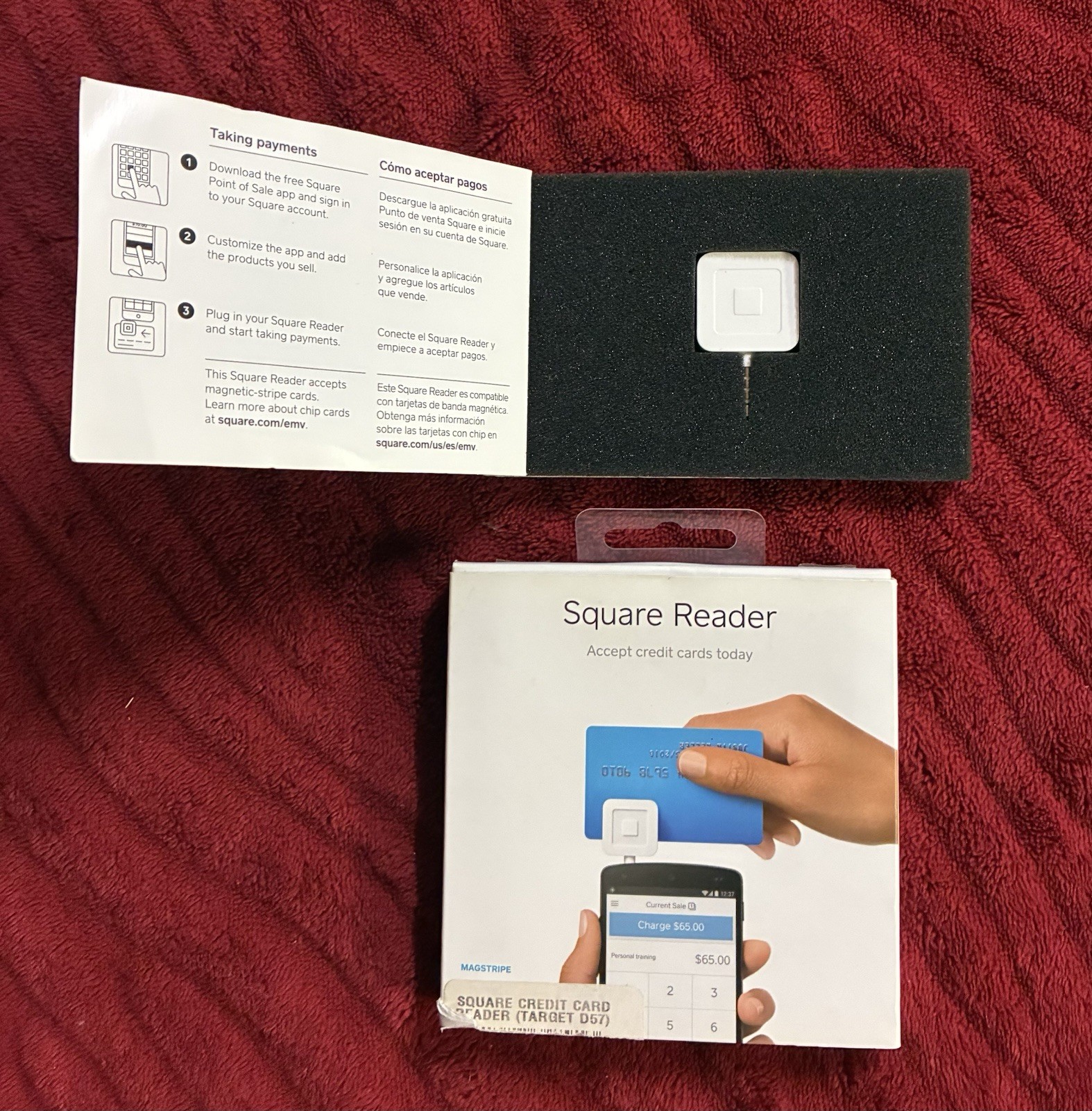 Square Square Reader Magstripe Credit Card Reader for iPhone iPad Android