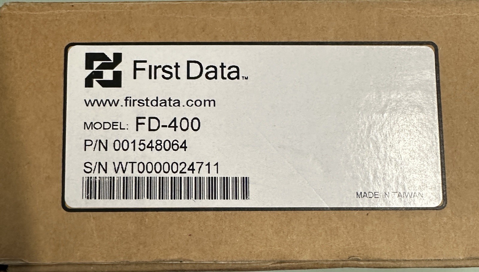 First Data FD400 Ti Credit Card Machine With Touch Screen