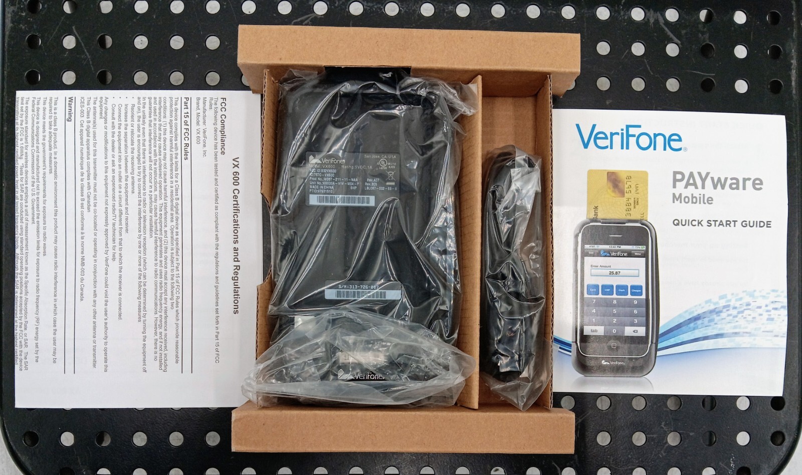 LOT OF 8 VeriFone VX600 Bluetooth Transaction Terminal Barcode Scanner