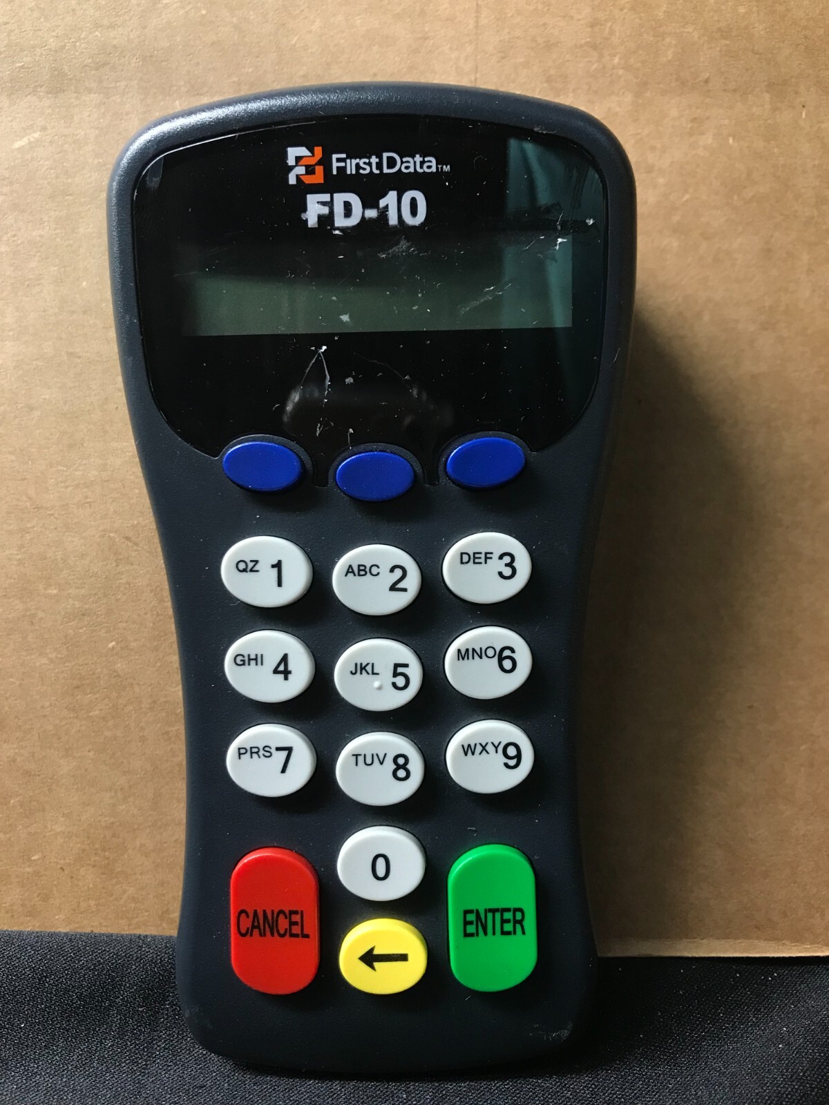 FIRST DATA FD-10 PinPad Credit Debit input pad 8001-PCI 001300020 Rev A