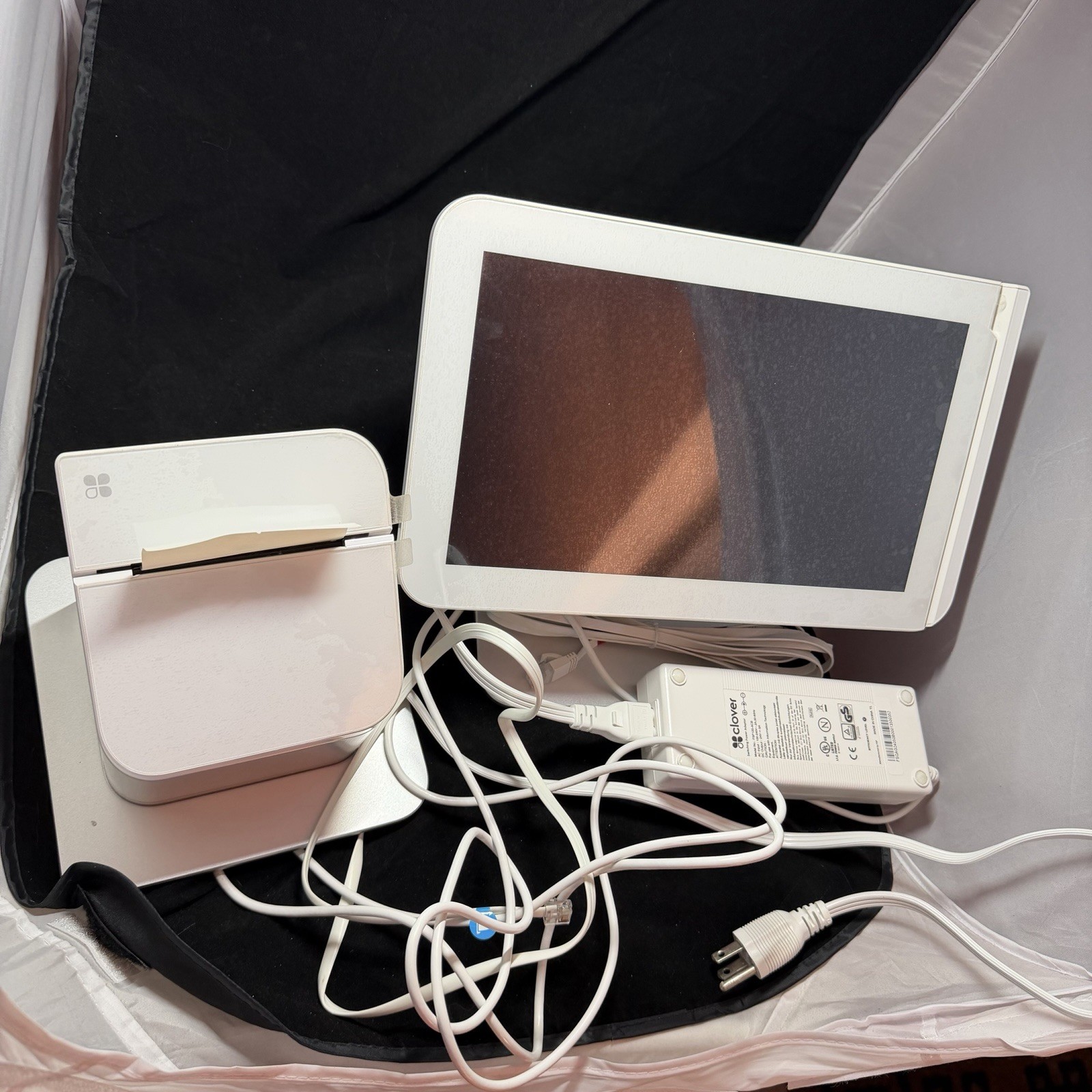 Clover Station C100 Point of Sale POS System P100 Printer & Power | Untested