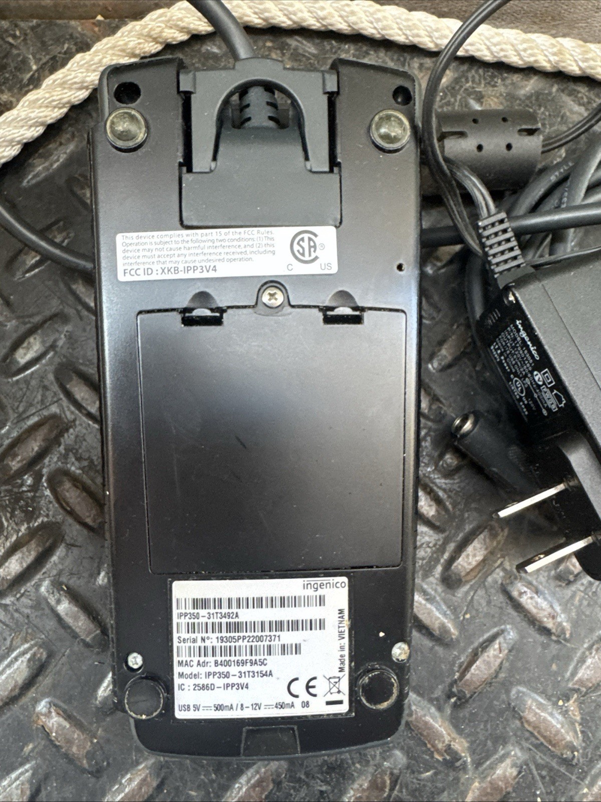 Ingenico Multi-payment PIN Pad IPP315 Model IPP350-31T3154A