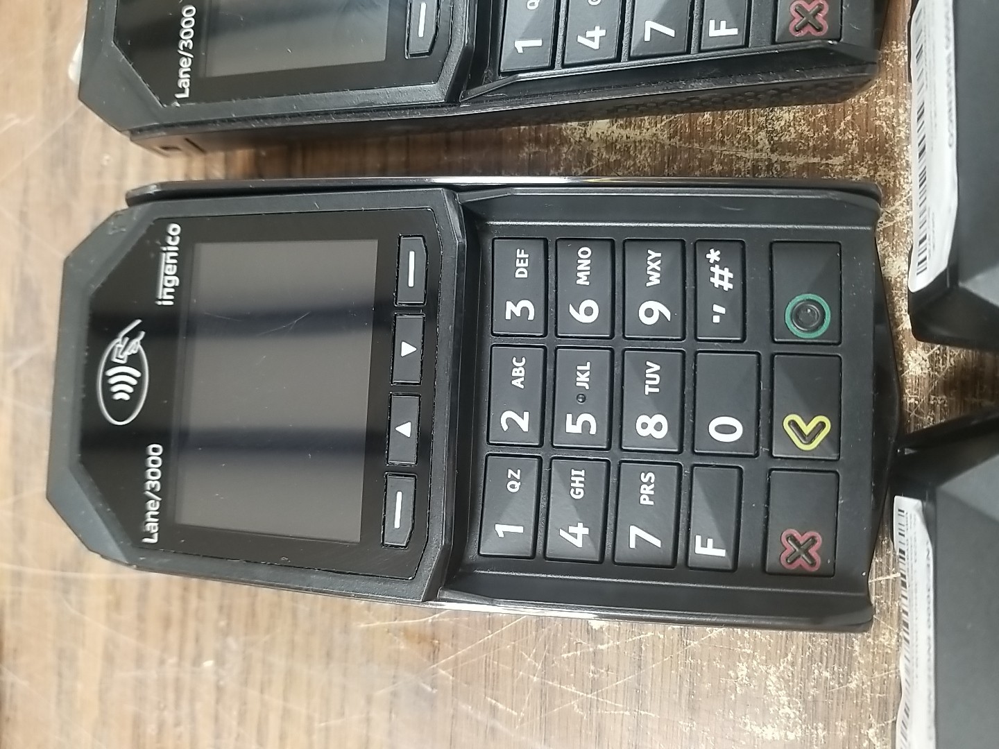 Lot X5 INGENICO LANE/3000 PAYMENT TERMINAL CREDIT CARD TOUCH POS TRD30110877B