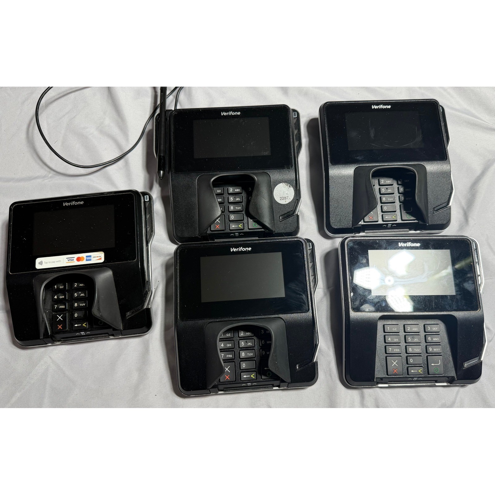Verifone MX 915 Credit Card Terminal POS System M177-409-01-R Lot of 5 Black