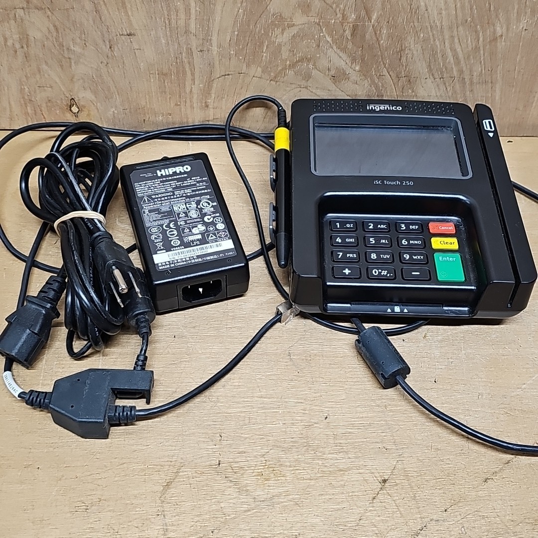 Ingenico iSC Touch 250 Payment Terminal With Stylus /Pen Powers Working