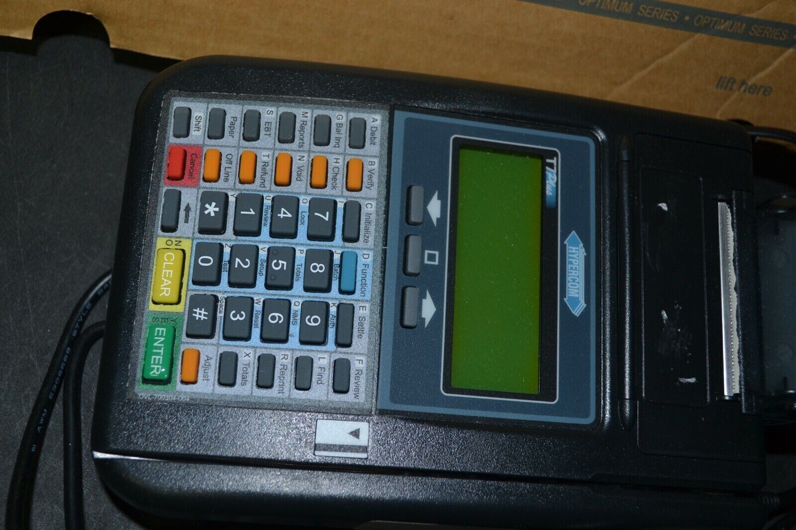 F3-6 Hypercom T Series Model Credit Card Machine & Power Supply Terminal FREE SH