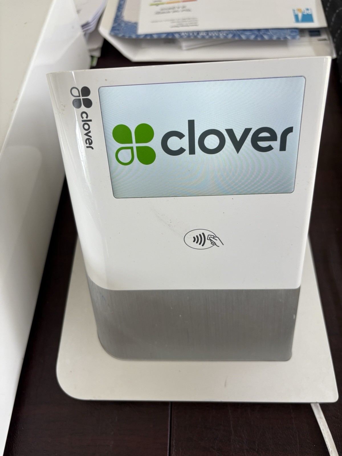 Clover Point of Sale Card Readr + Hub + Wireless + AC Adapter + printer & Cables