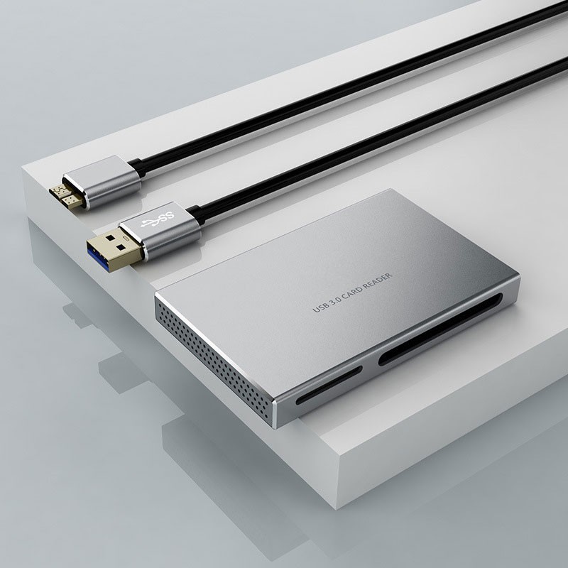 FB-886 5-IN-1 USB3.0 High Speed Card Reader Support for CF/SD/MS/M2/TF Card