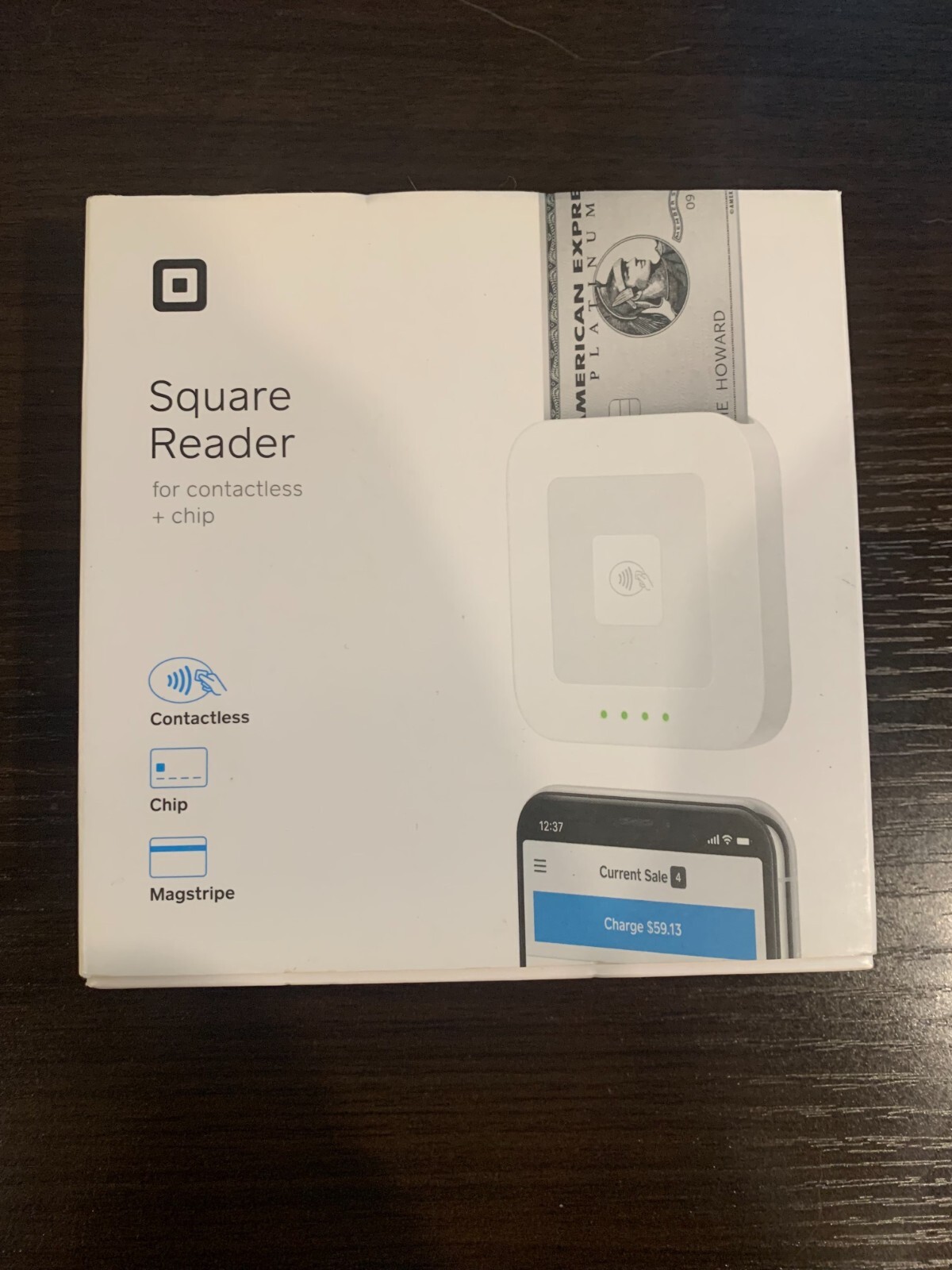 Square Reader contactless and chip reader for magstripe (Lightning + Headphone)