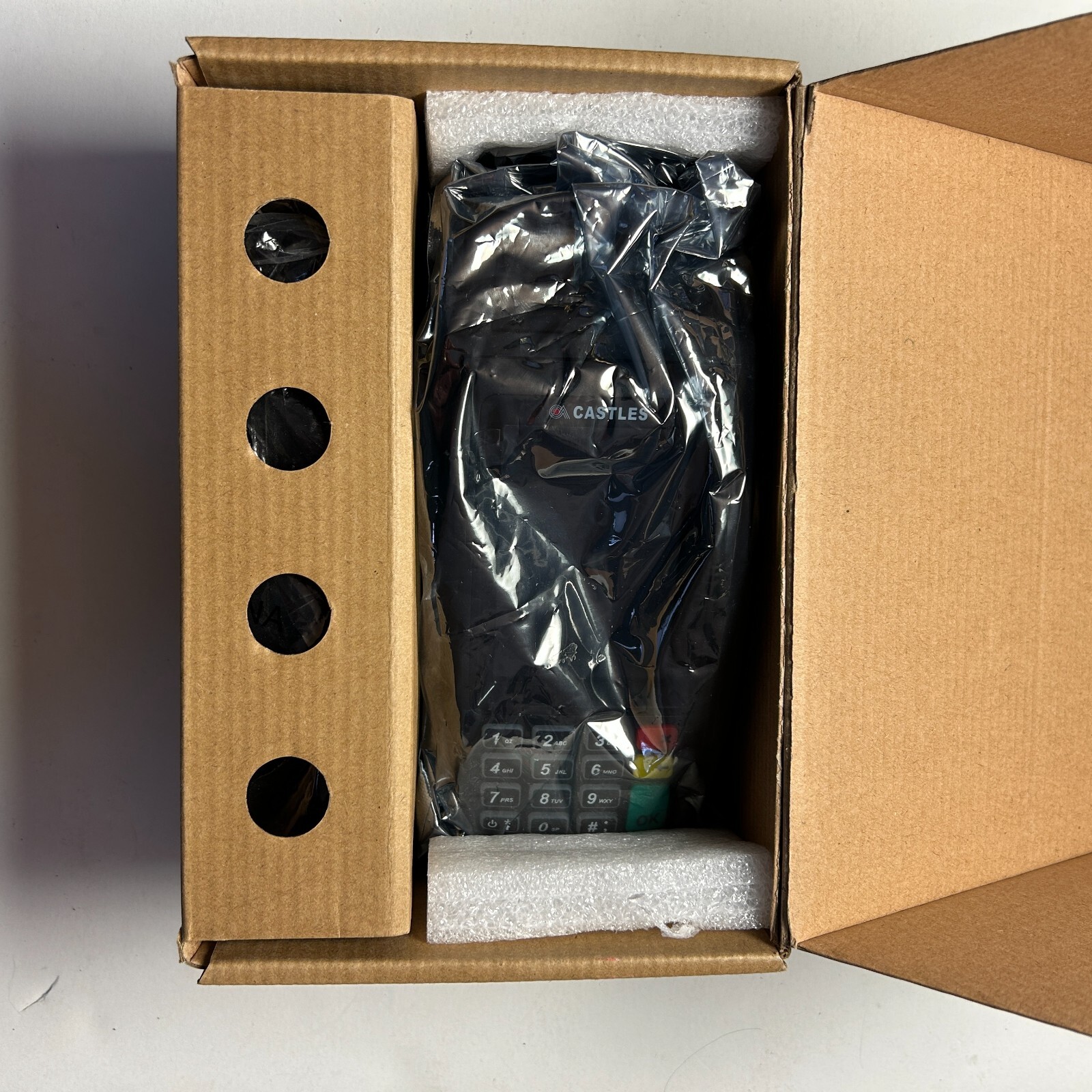 Credit Card Machine Castles V3 Vega 3000 POS Terminal New in Box with Stand!
