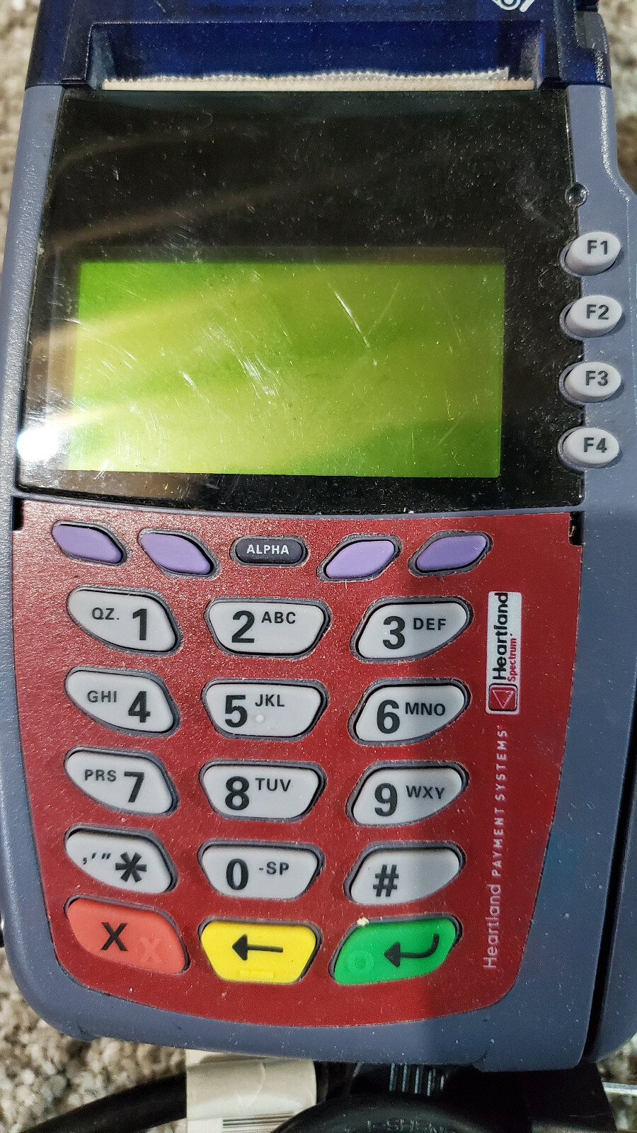 Verifone VX610 Credit Card Chip Reader w/ Power Supply, Battery, & Paper