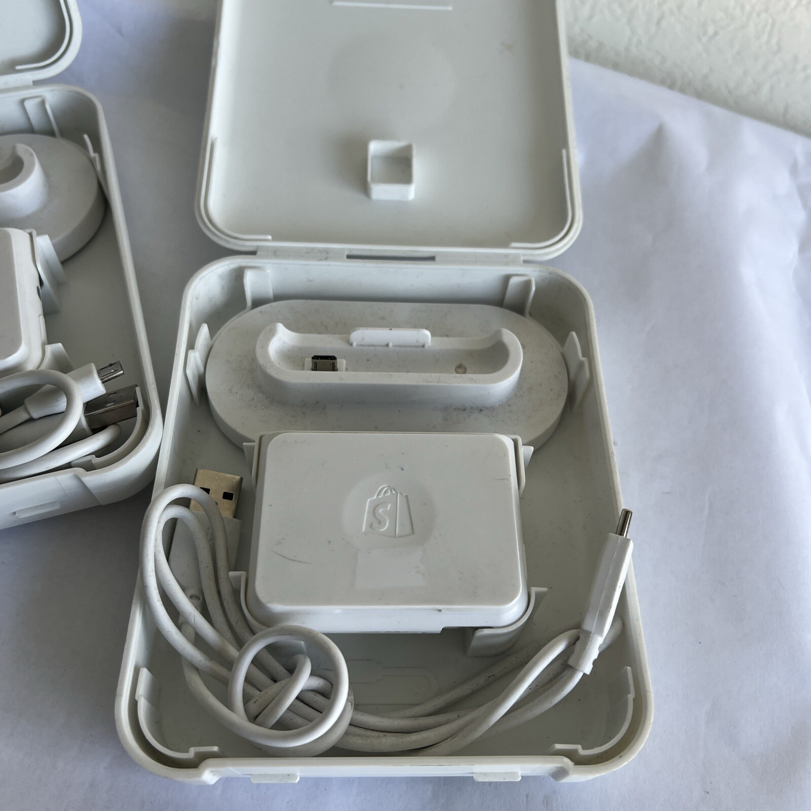 7 UNTESTED Credit Card Reader – Shopify Chip and Swipe White – Model S1701