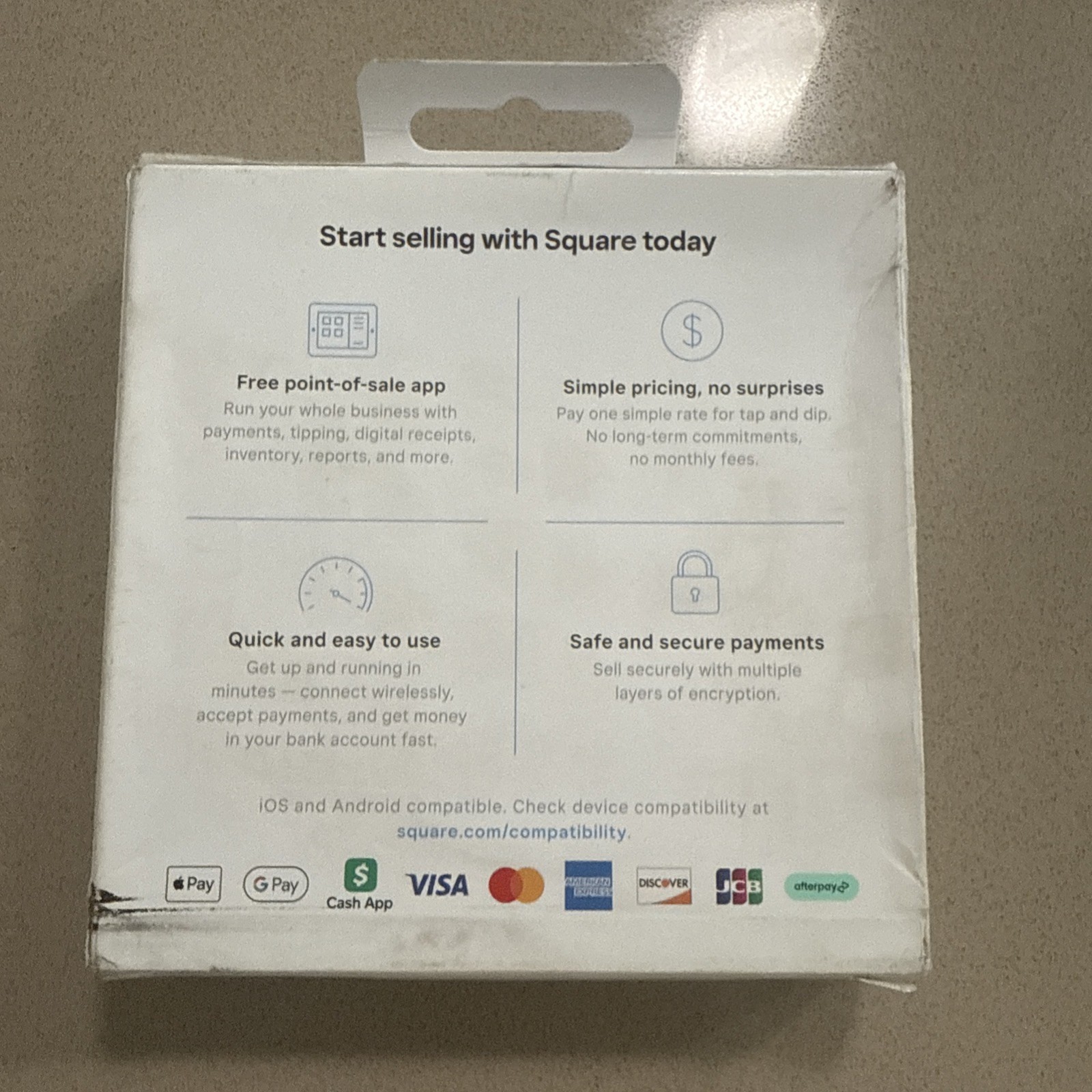 NEW SQUARE READER FOR CONTACTLESS AND CHIP A-SKU-0792