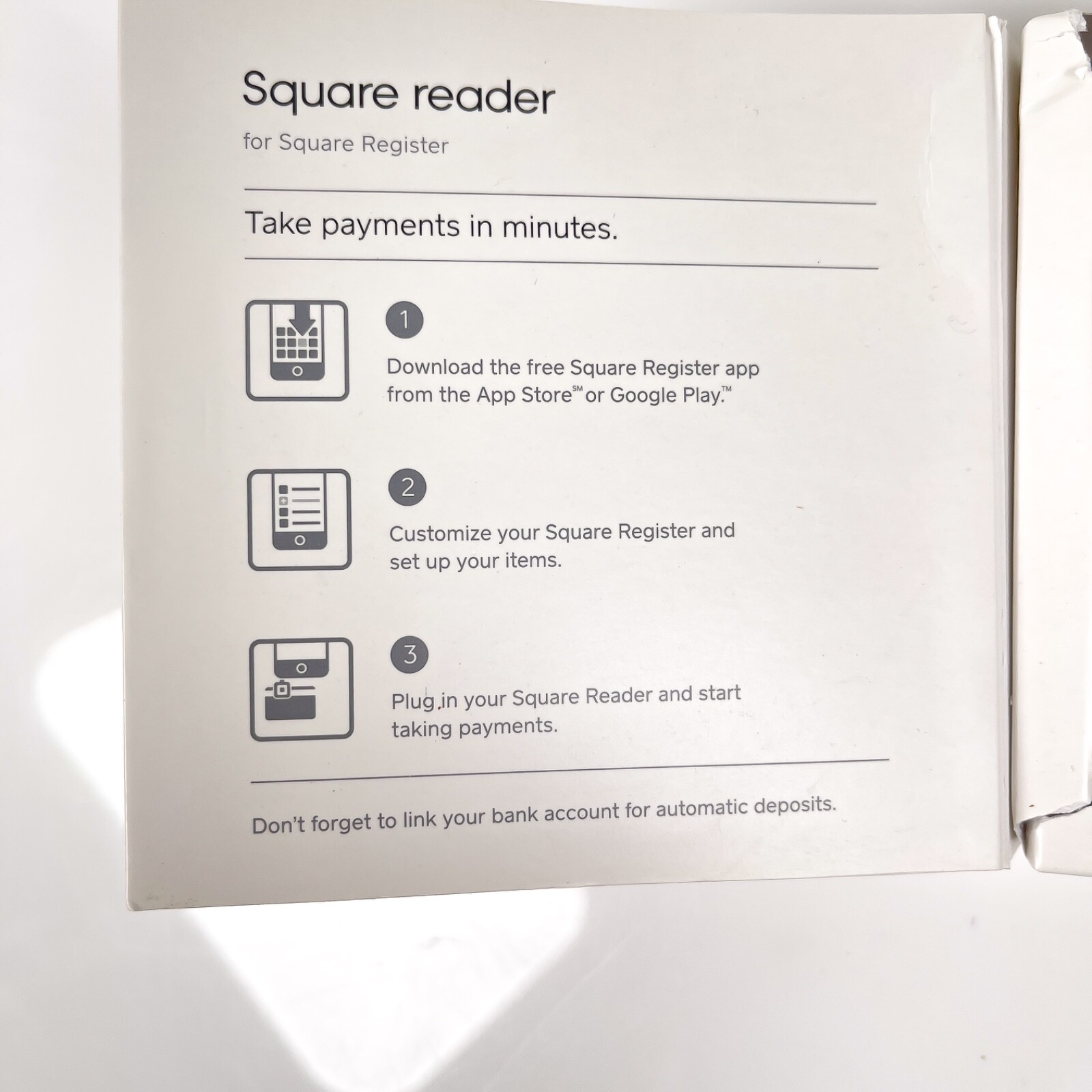 Square Reader Credit Card Reader for iPhone, iPad and Android