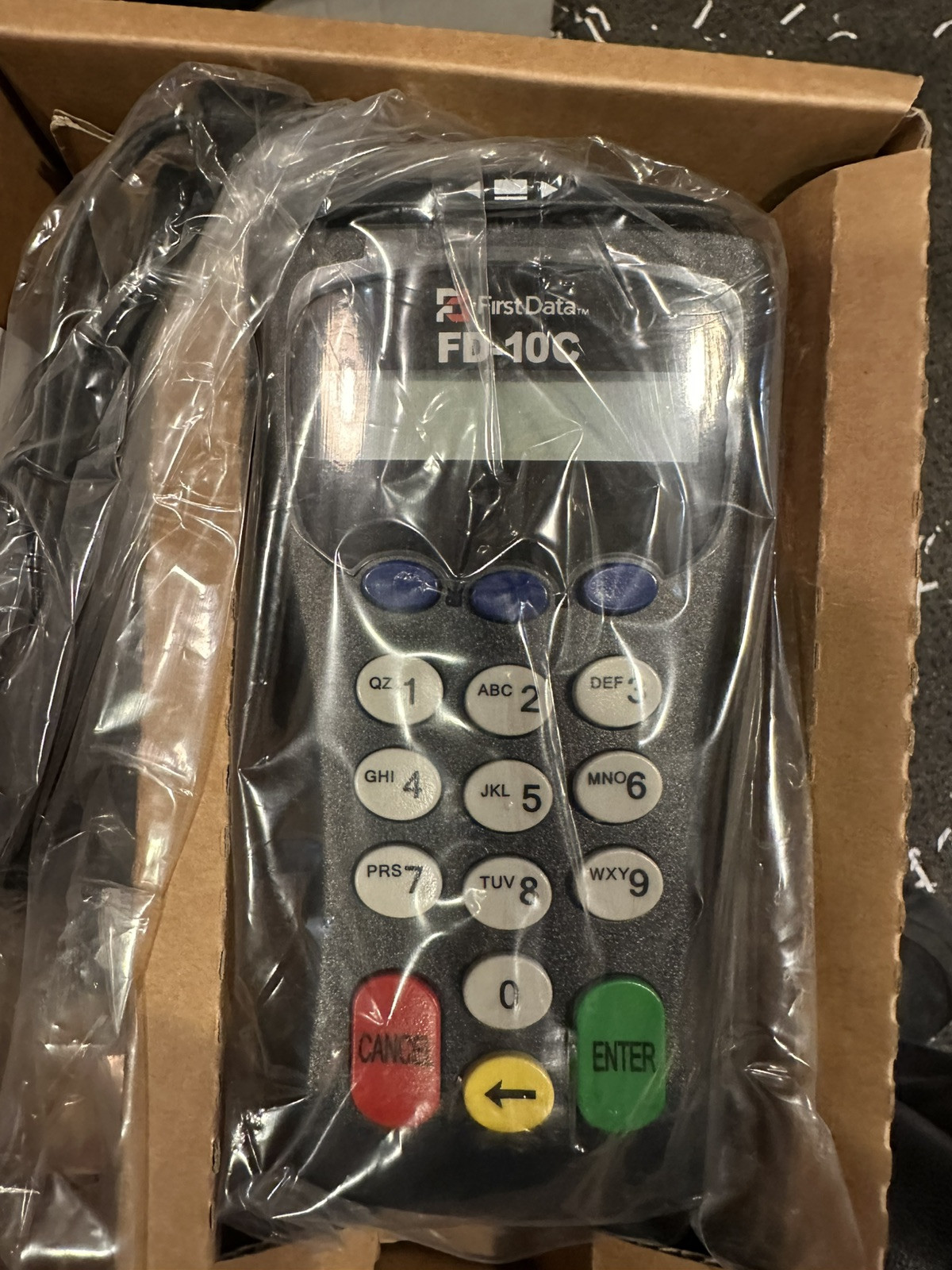First Data FD-10C Pin Pad Credit Card Terminal Reader
