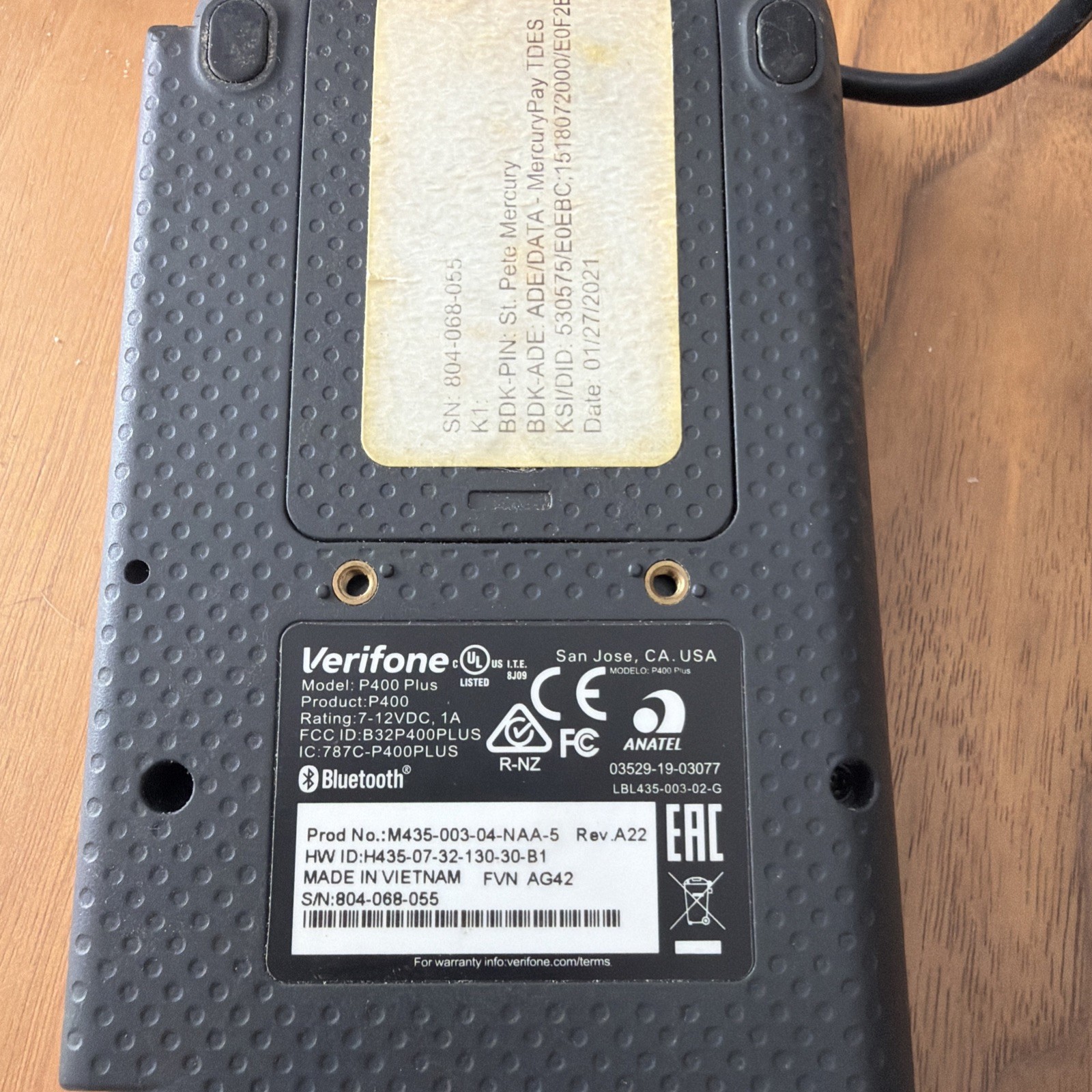 Verifone P400 Plus Stripe Credit Card Terminals