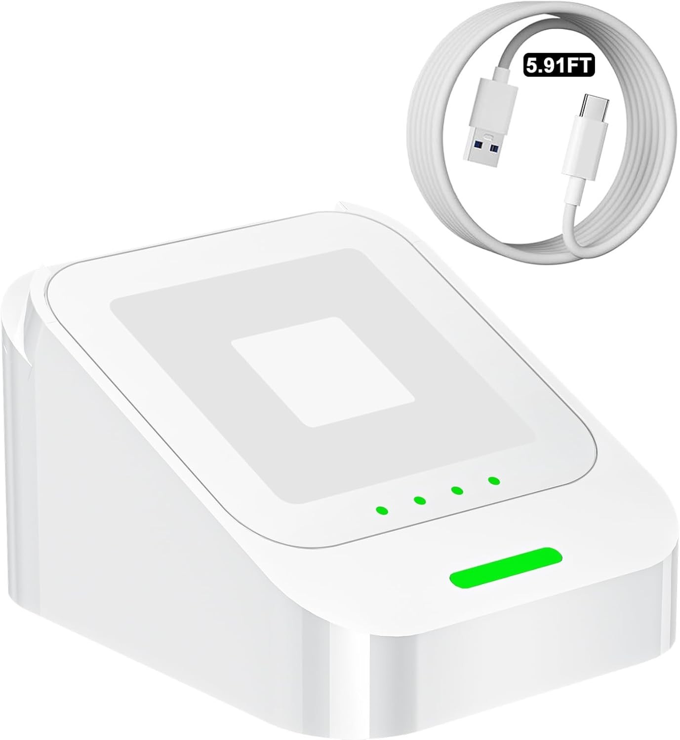 Second Generation Square Card Reader Dock Stand with Detachable USB-C Port