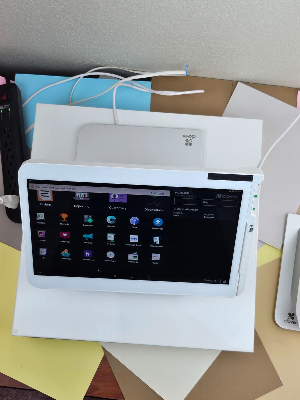 Clover POS Station Bundle: C500 Terminal, Cash Drawer, Printer, Hub
