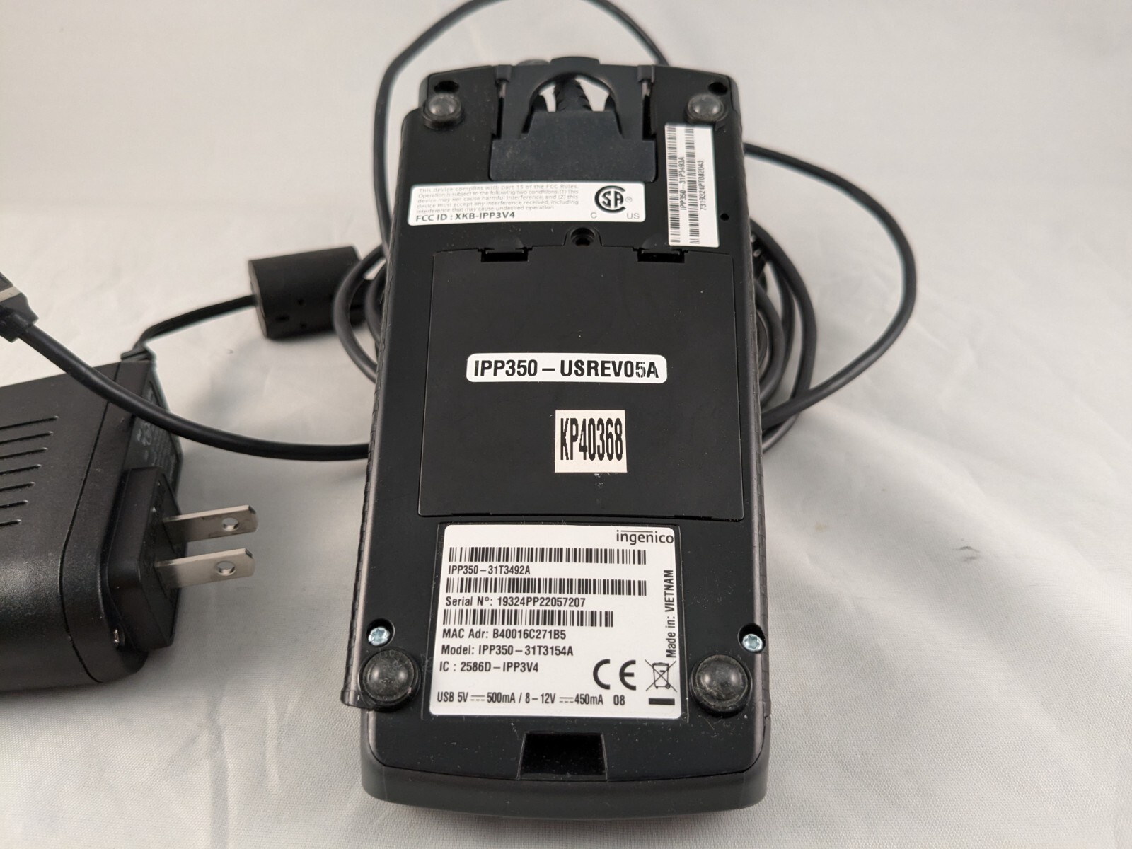 Ingenico IPP350 Model IPP350 – 31T3154A Credit Card Ready