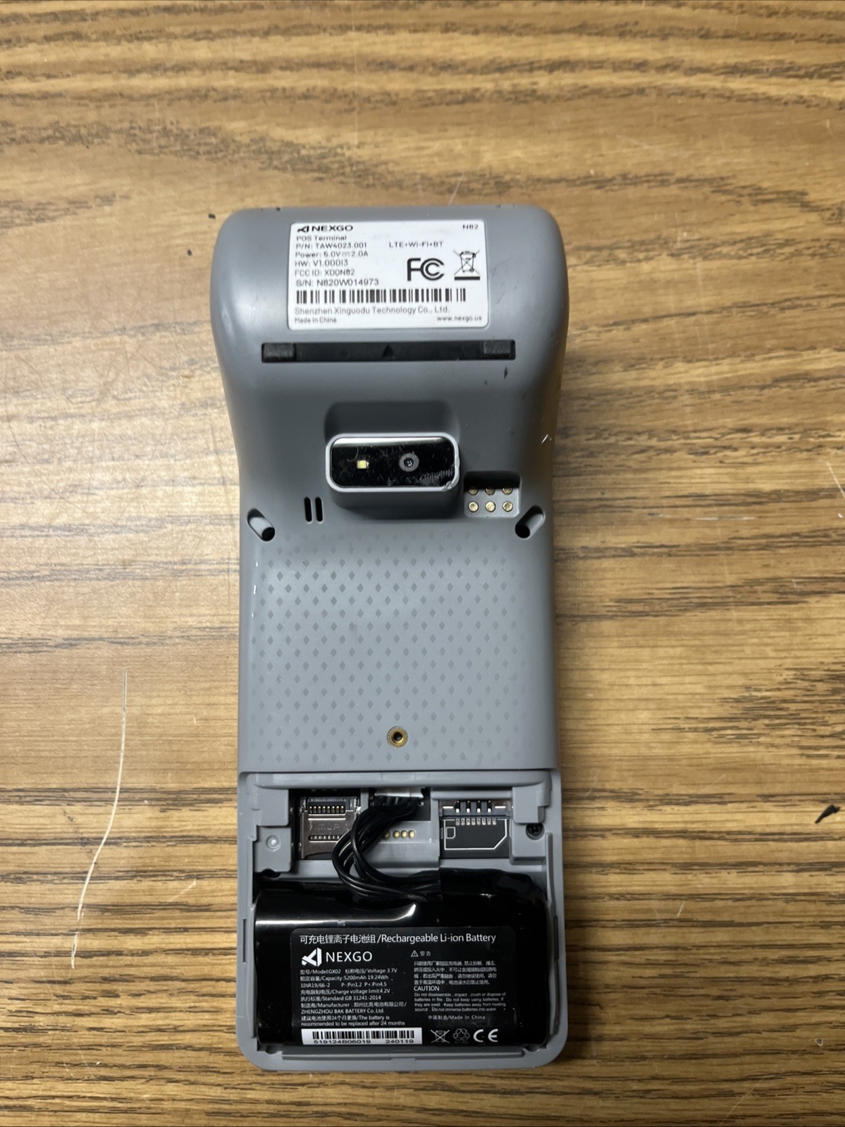 NEXGO TAW4023.001 LTE-WiFi Touchscreen Payment Terminal
