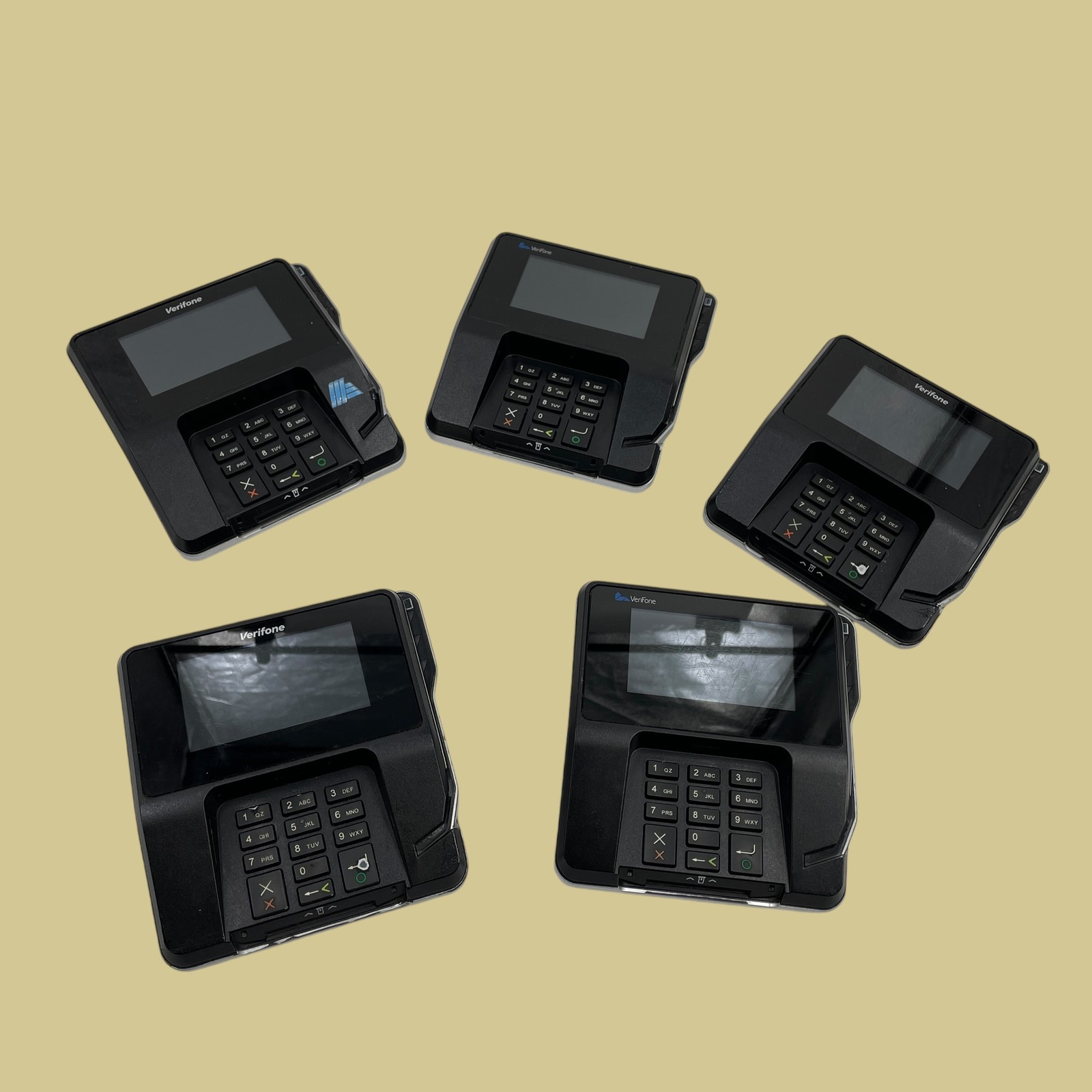 LOT OF 5 VeriFone Credit Card Terminal Model MX915 Terminal Machine #L8585