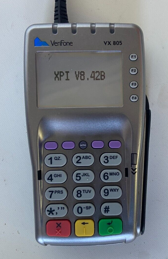 Verifone VX805 CTLS Credit Card Terminal Machine with Internet Cord