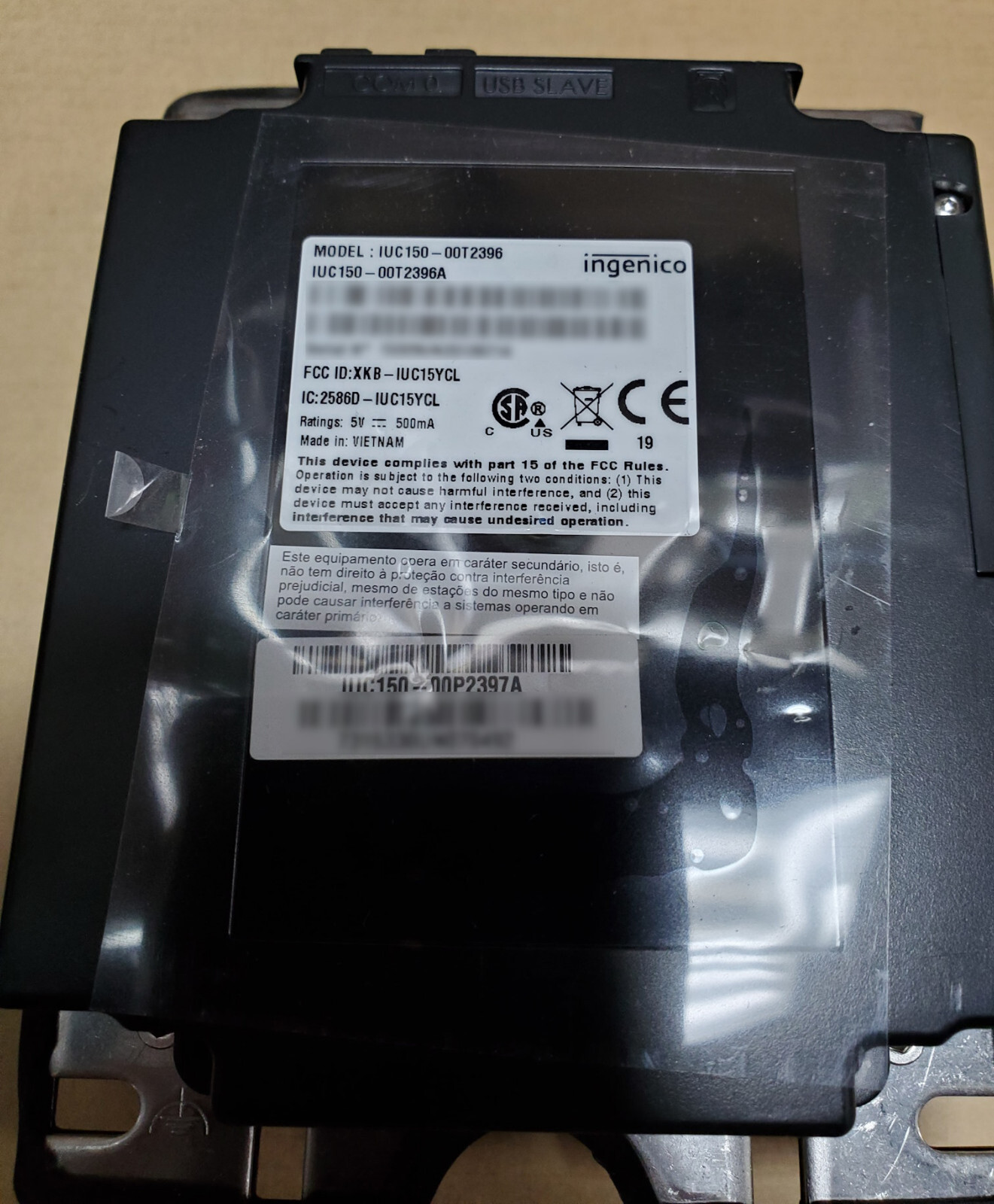 Ingenico iUC150 Contactless Payment Terminal IUC150-00T2396