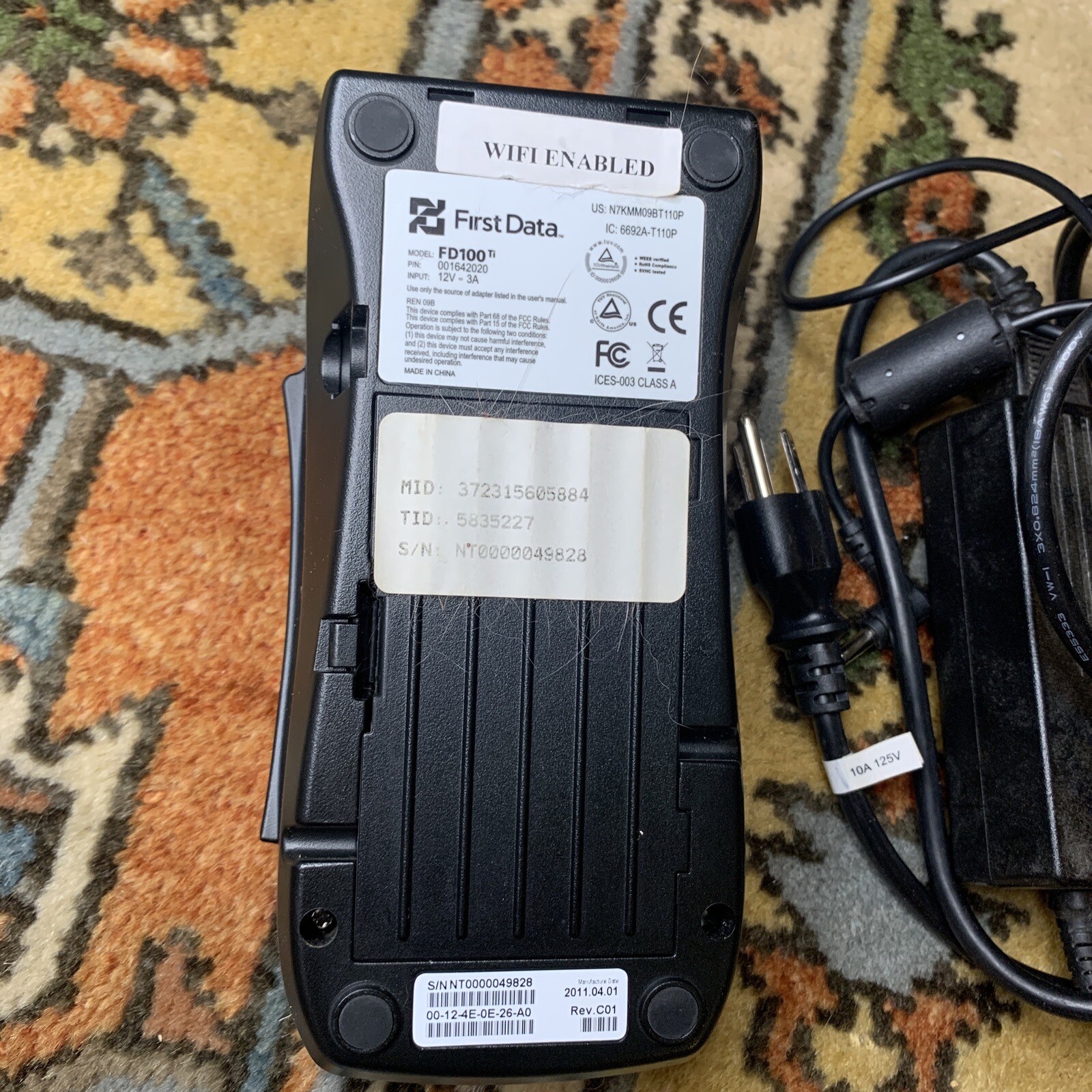 First Data FD100ti Credit Card Machine USED
