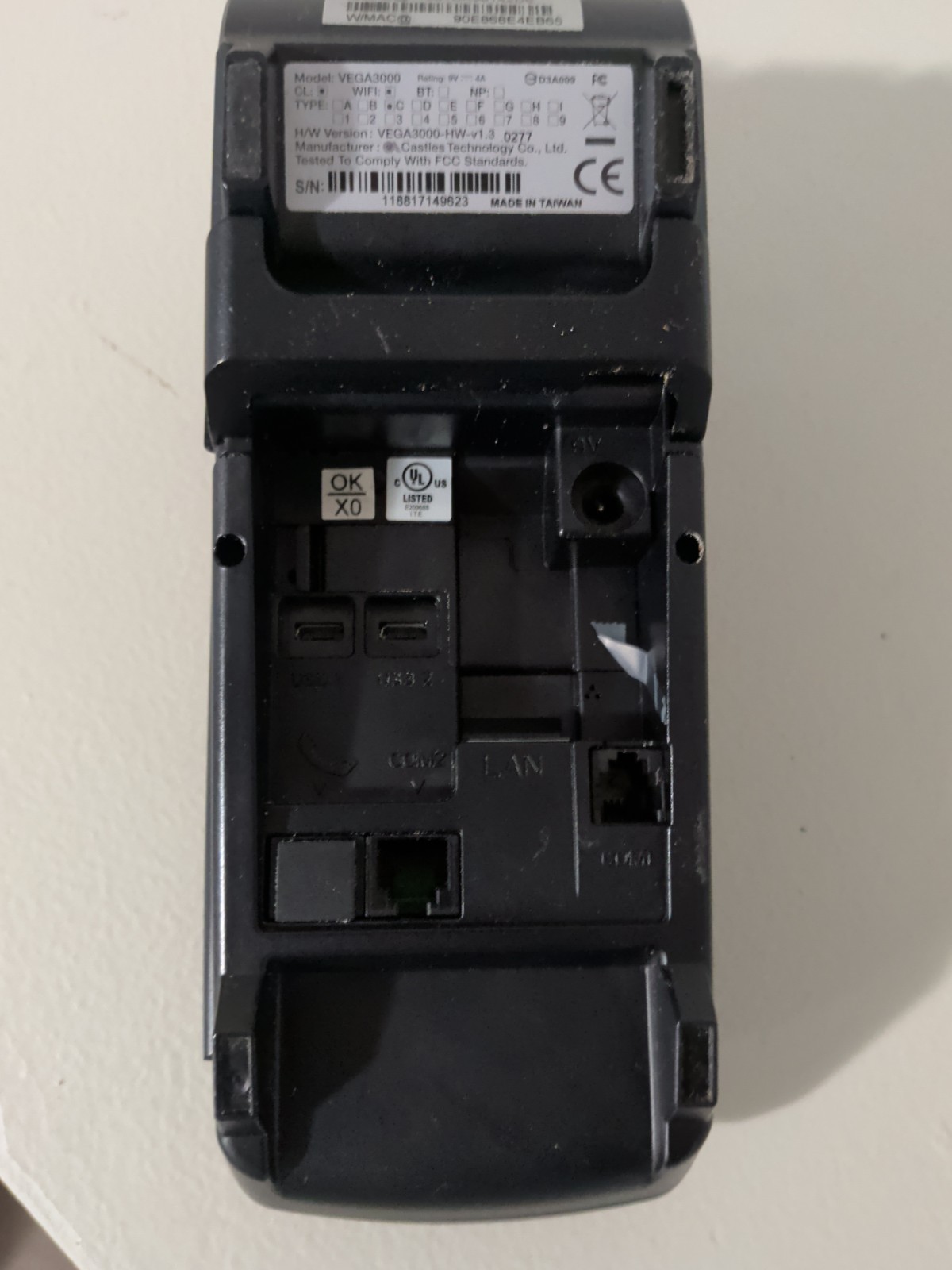 Dejavoo Z8 WiFi Vega 3000 Credit Debit Card Processor Insert Tap Swipe