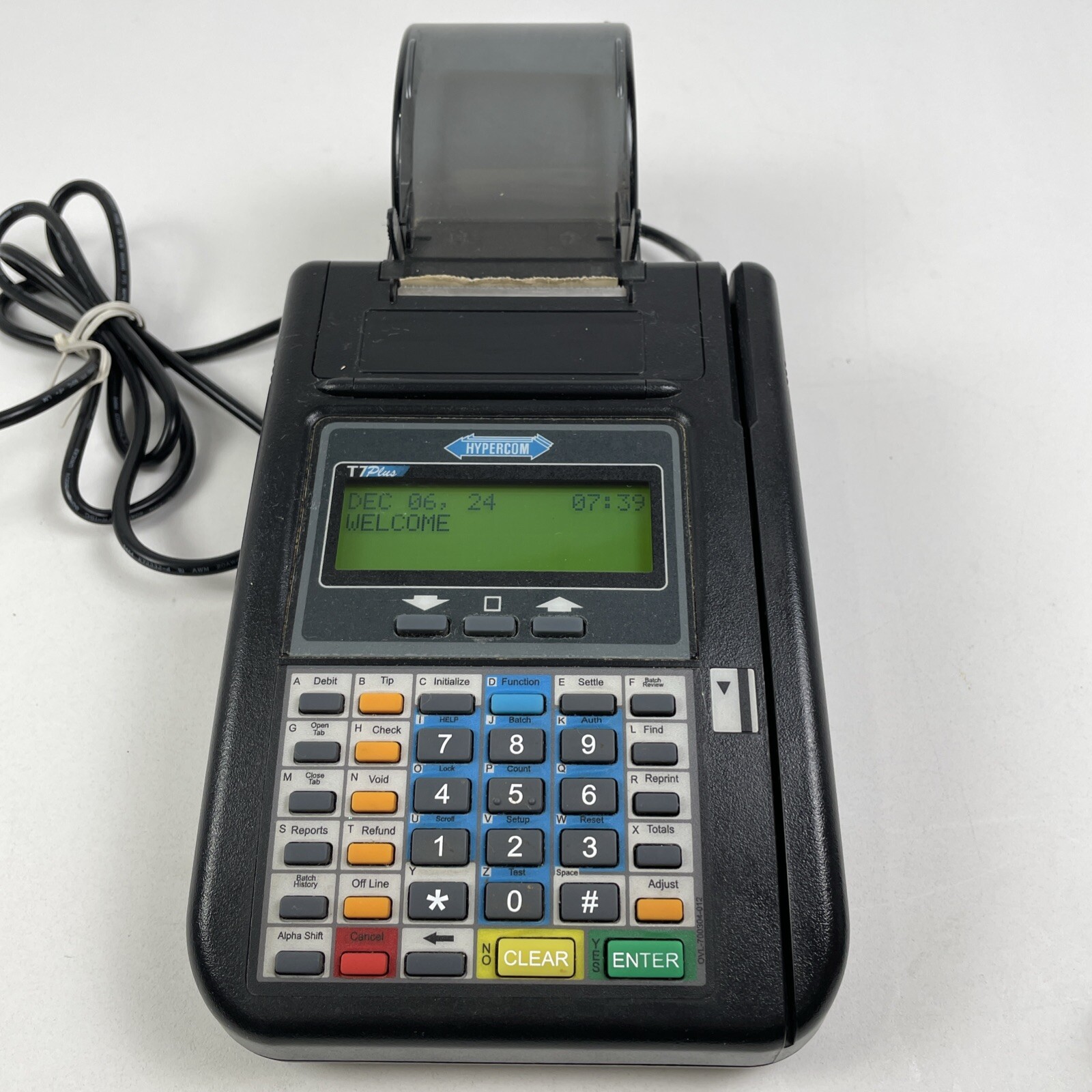 HYPERCOM T7 PLUS T7 PLUS Credit Card Terminal Reader Machine with Power Supply
