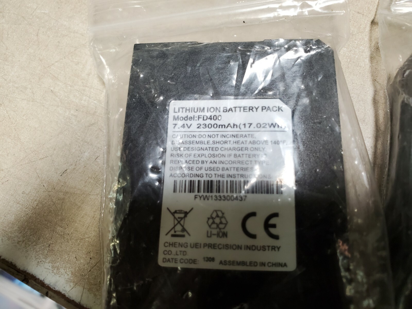 LOT OF 6 First Data FD400 Rechargeable Battery Original AS IS UNTESTED