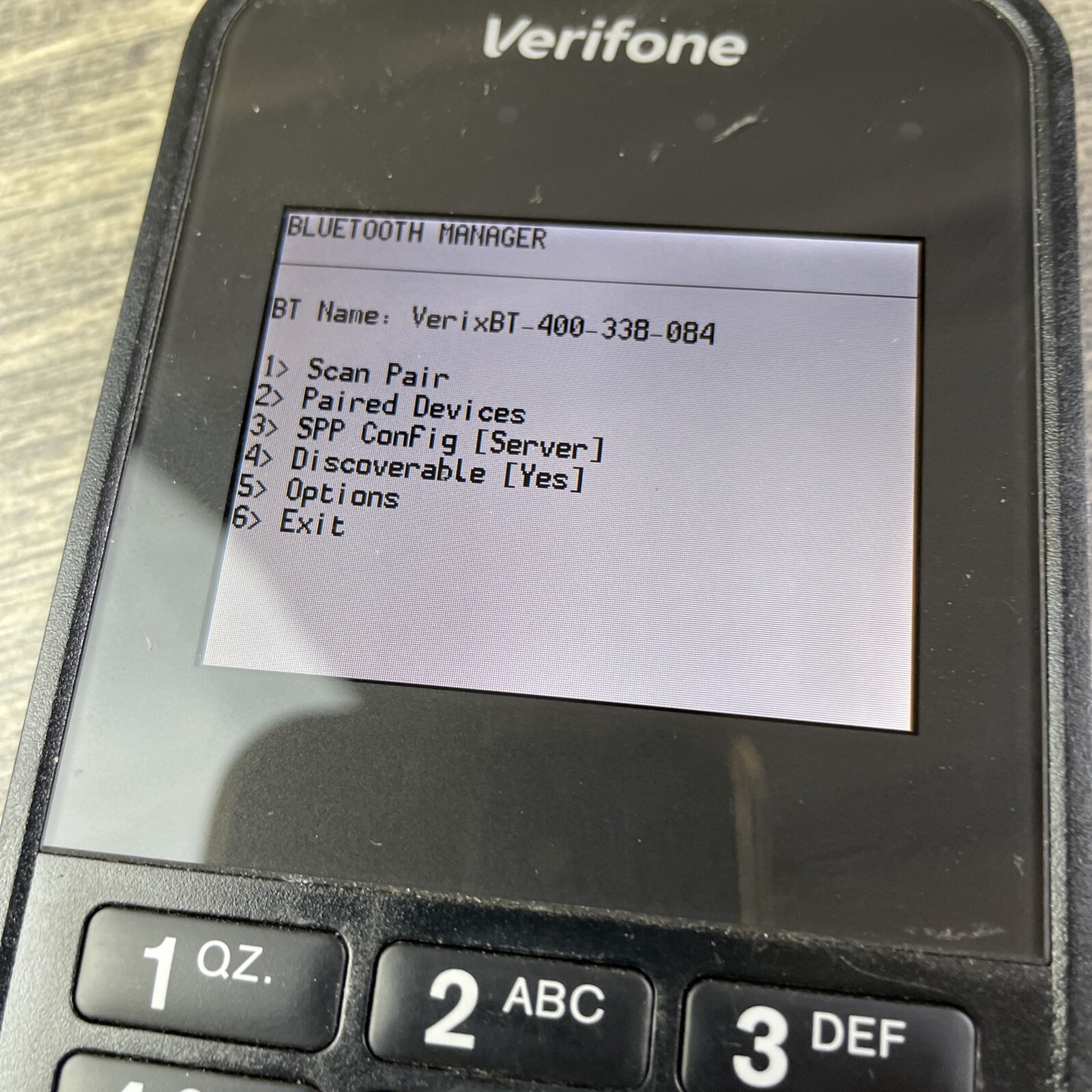 Verifone e355 Black Bluetooth & Wi-Fi Mobile Payment Terminal Device